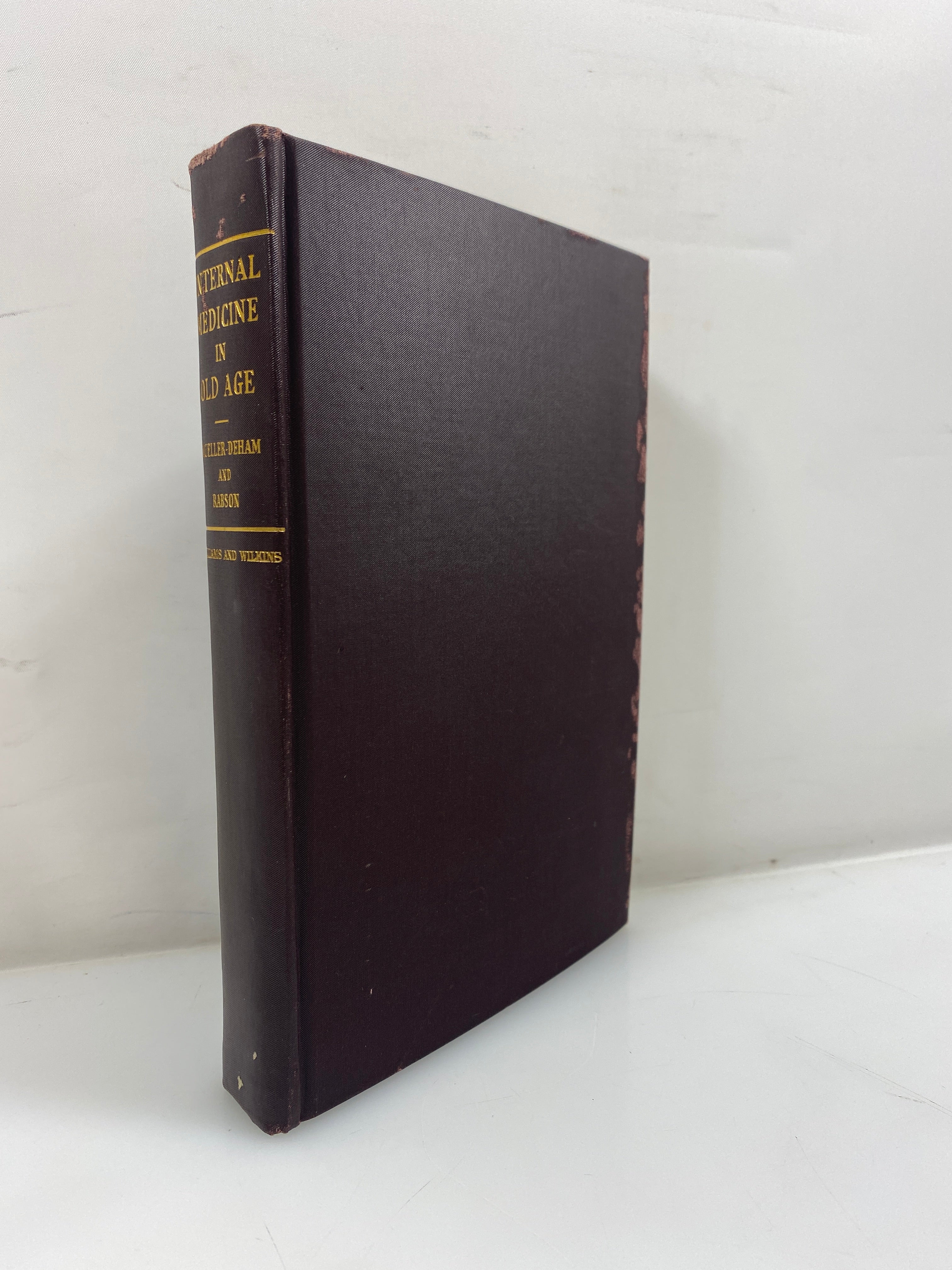 Internal Medicine in Old Age by Mueller-Deham/Rabson Ex-library 1942 HC
