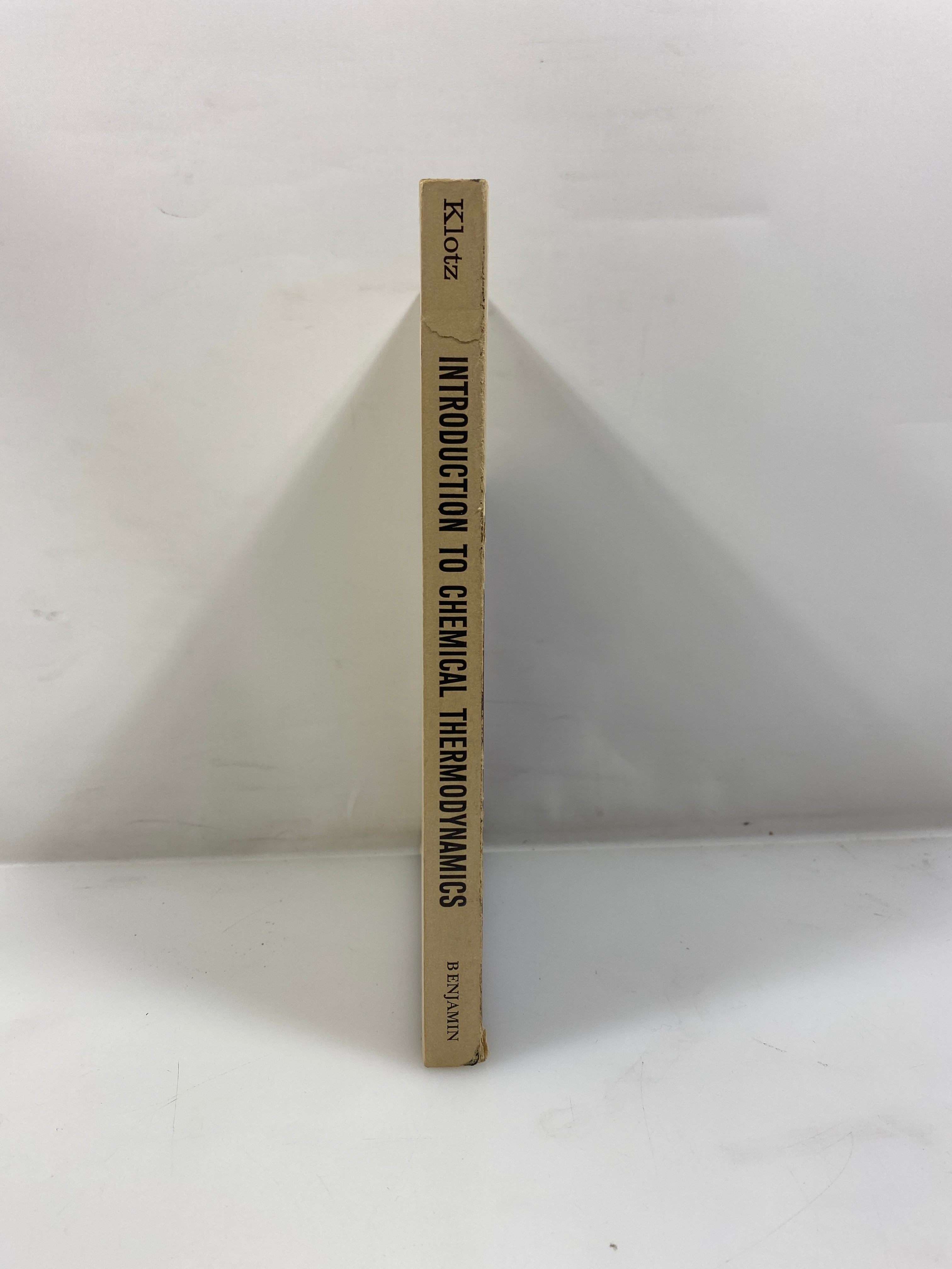 Introduction to Chemical Thermodynamics by Klotz 1964 SC