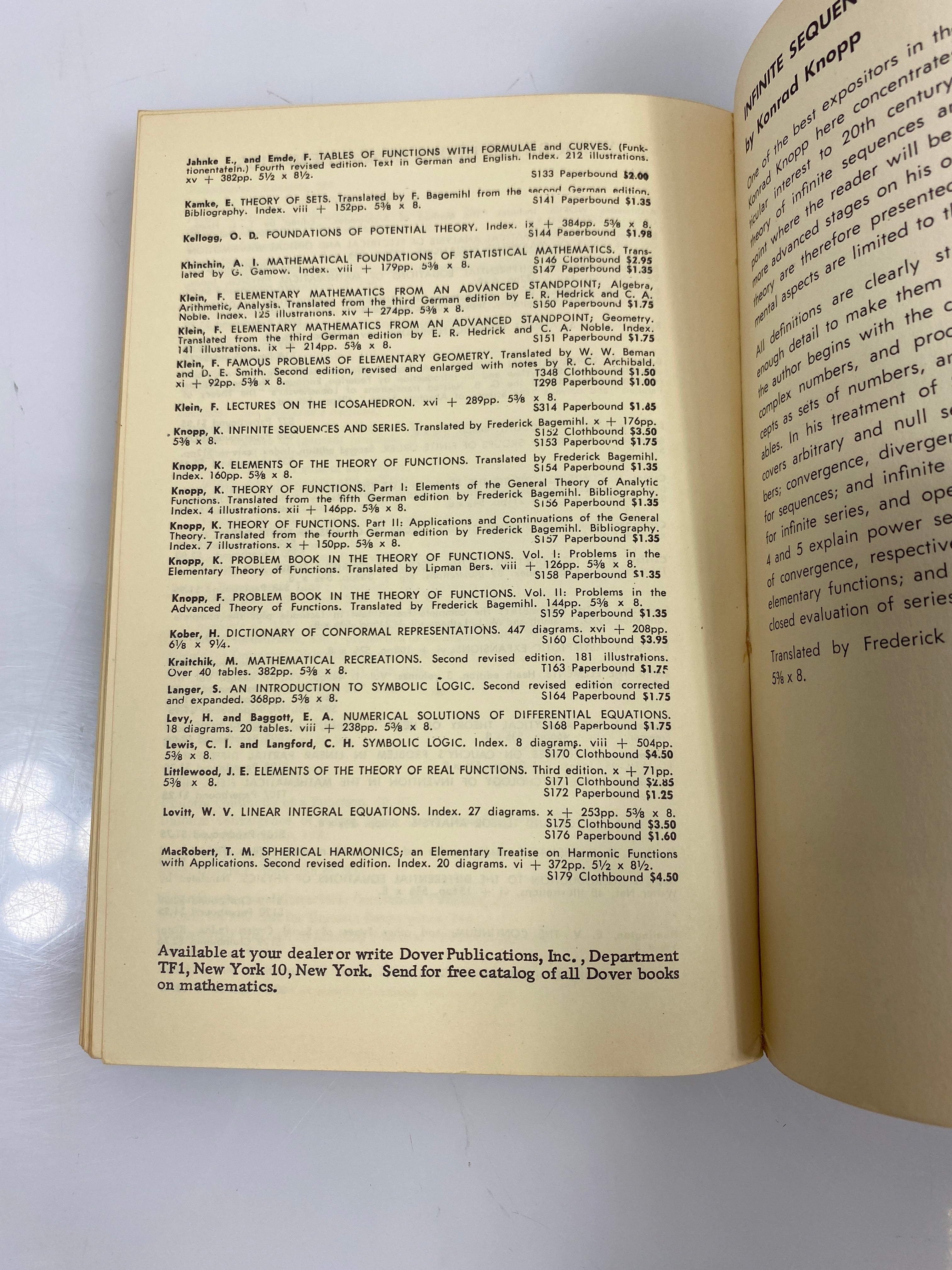 Introduction to the Theory of Fourier's Series and Integrals by Carslaw 1930 SC