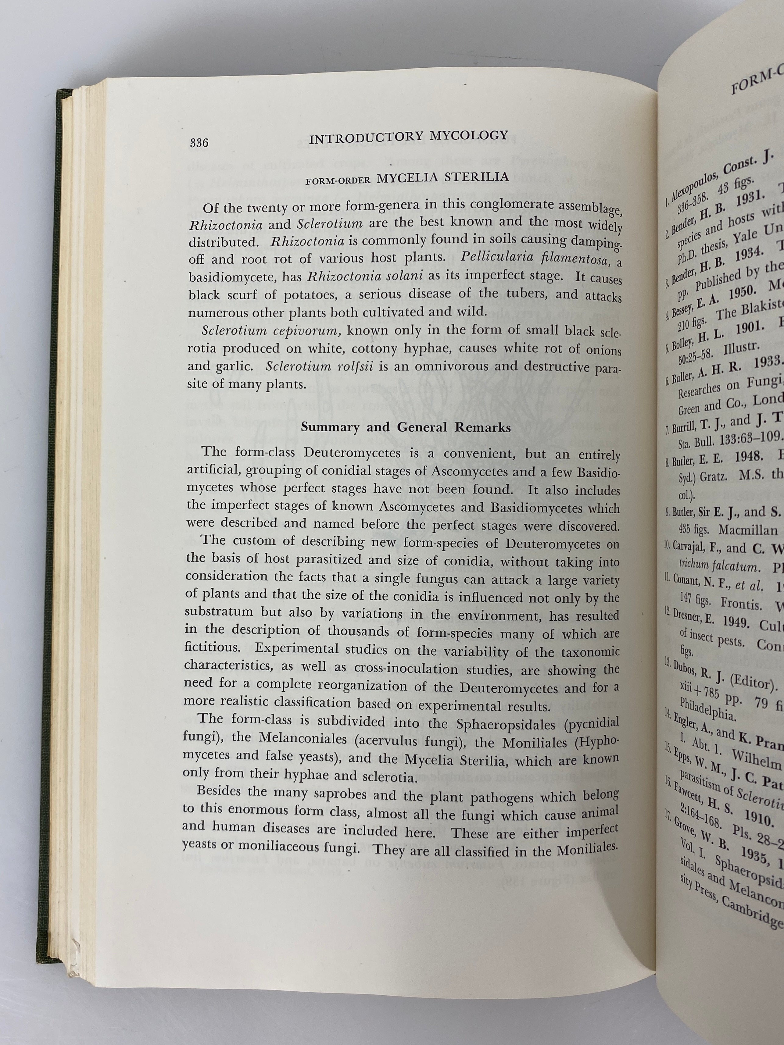 Introductory Mycology by Constantine Alexopoulos 1952 Signed 1st Edition HC