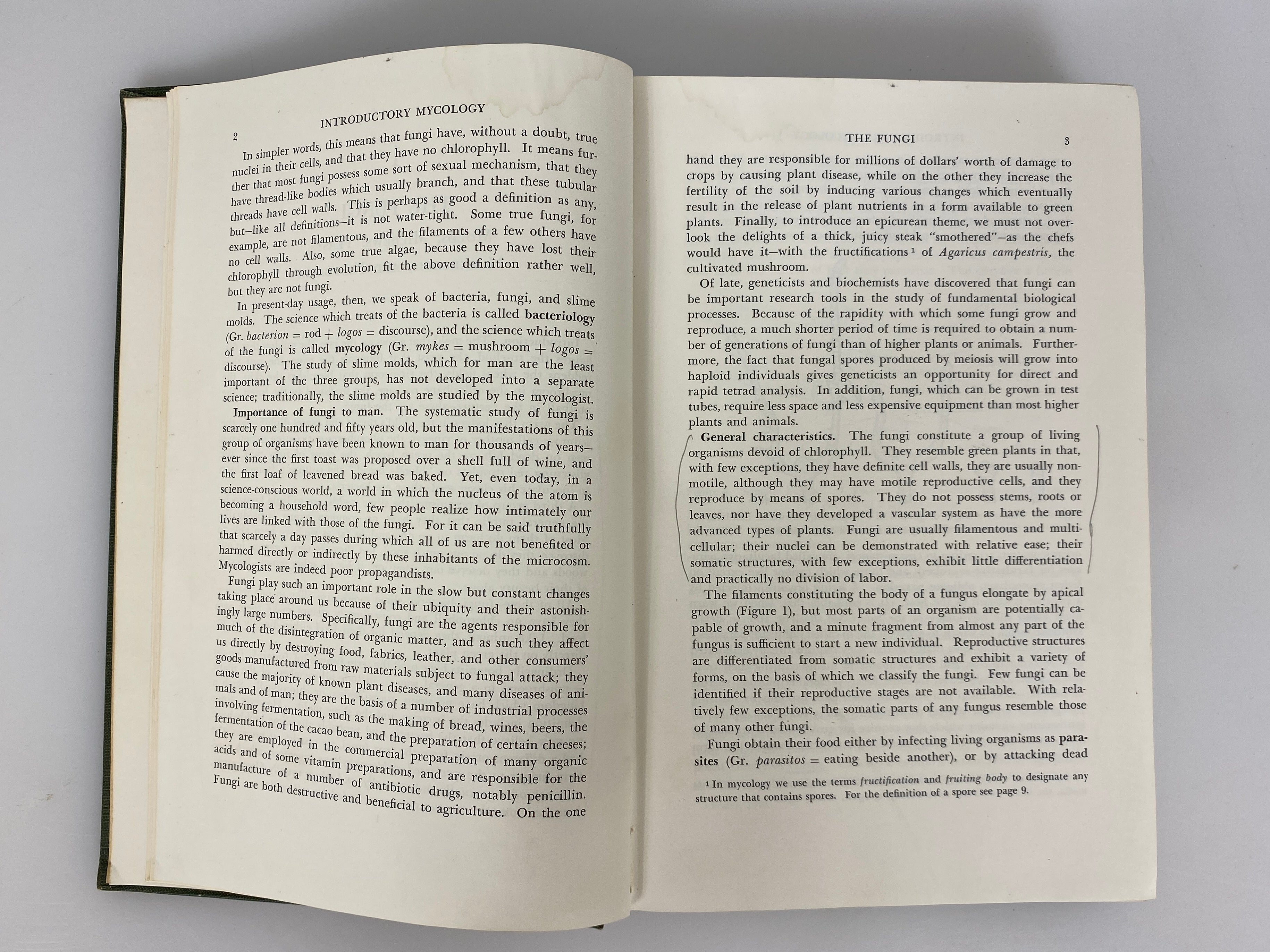 Introductory Mycology by Constantine Alexopoulos 1952 Signed 1st Edition HC