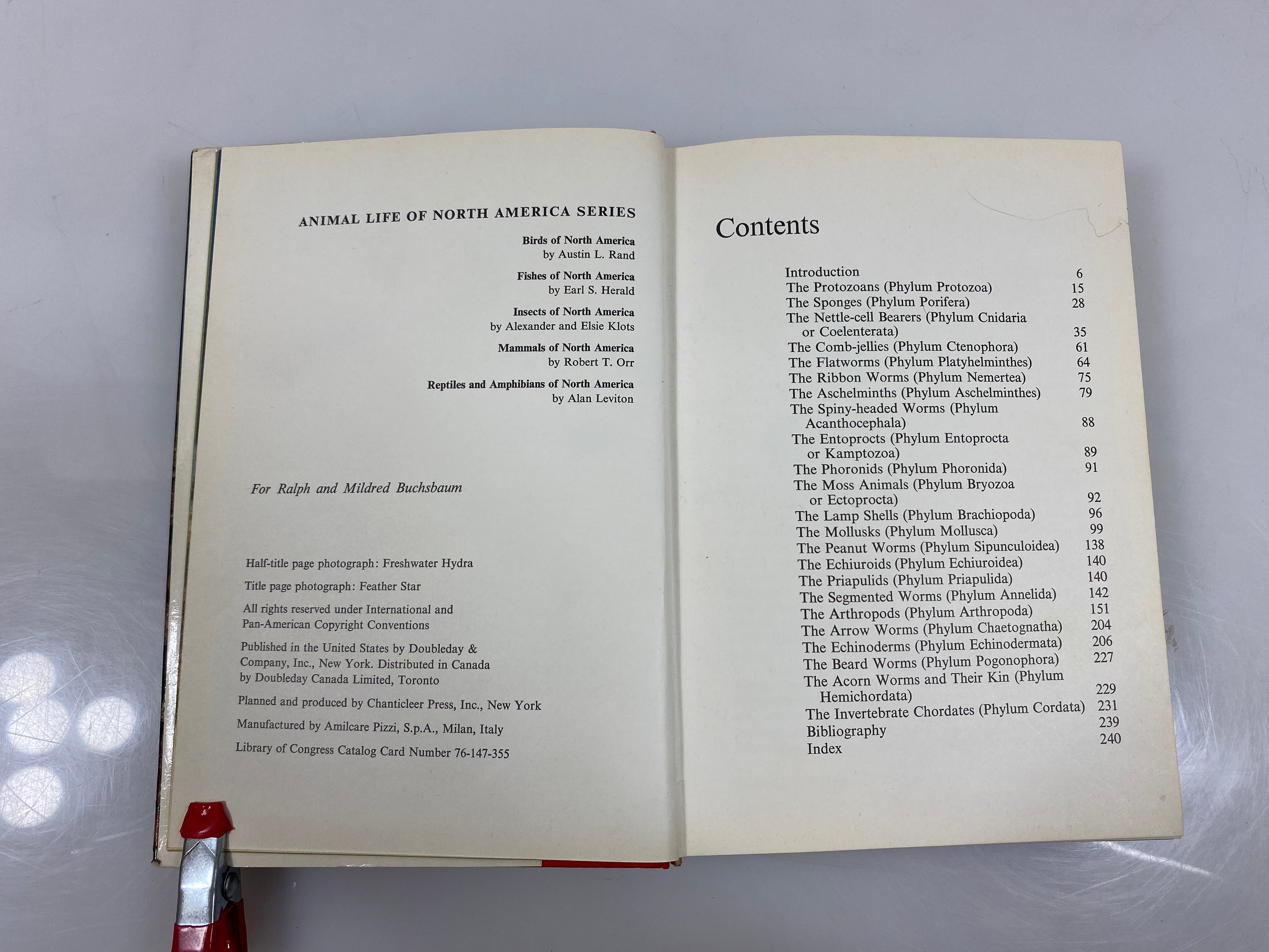 Invertebrates of North America by Milne/Milne HCDJ