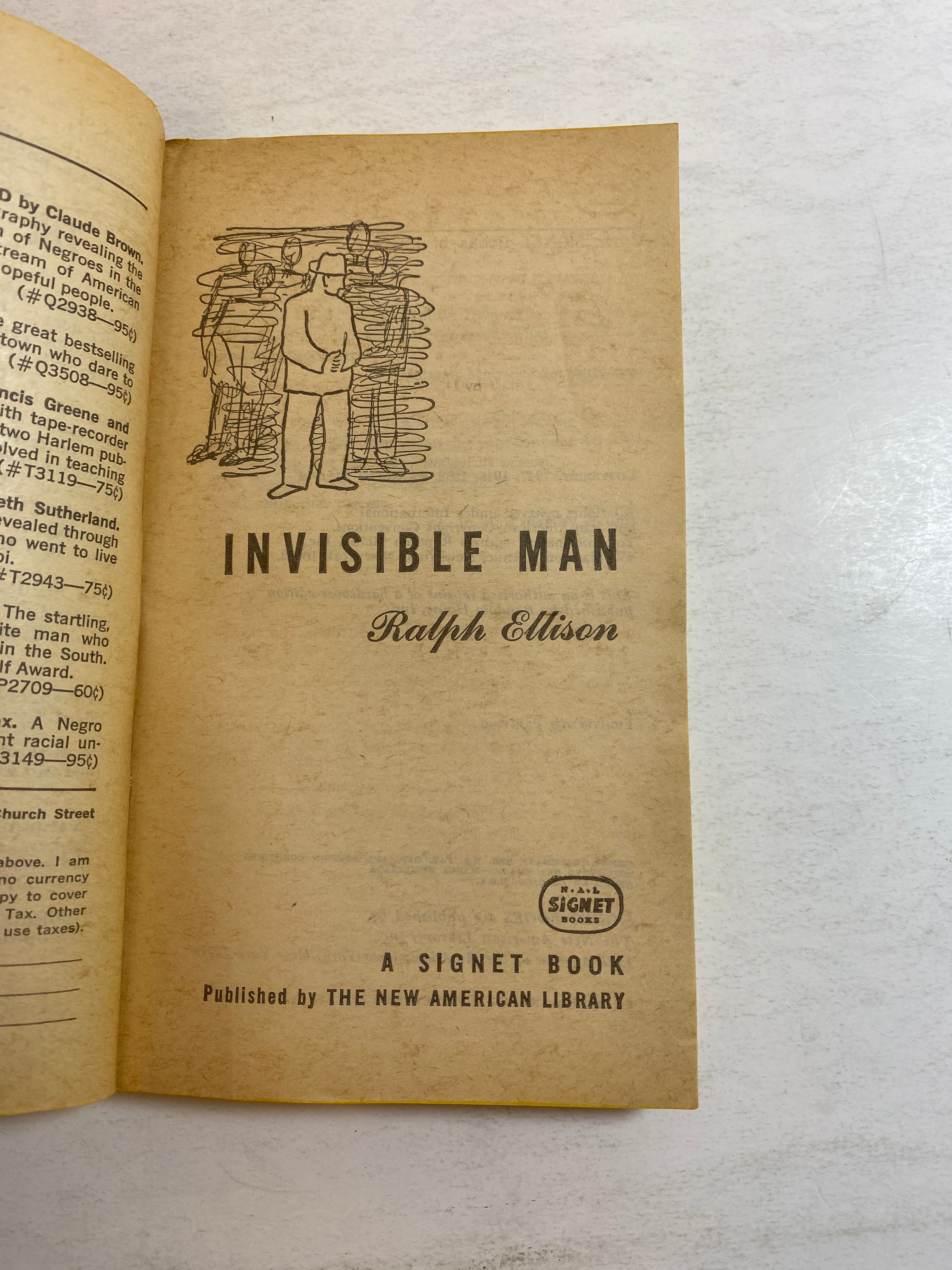 Invisible Man Ralph Ellison SC 1952