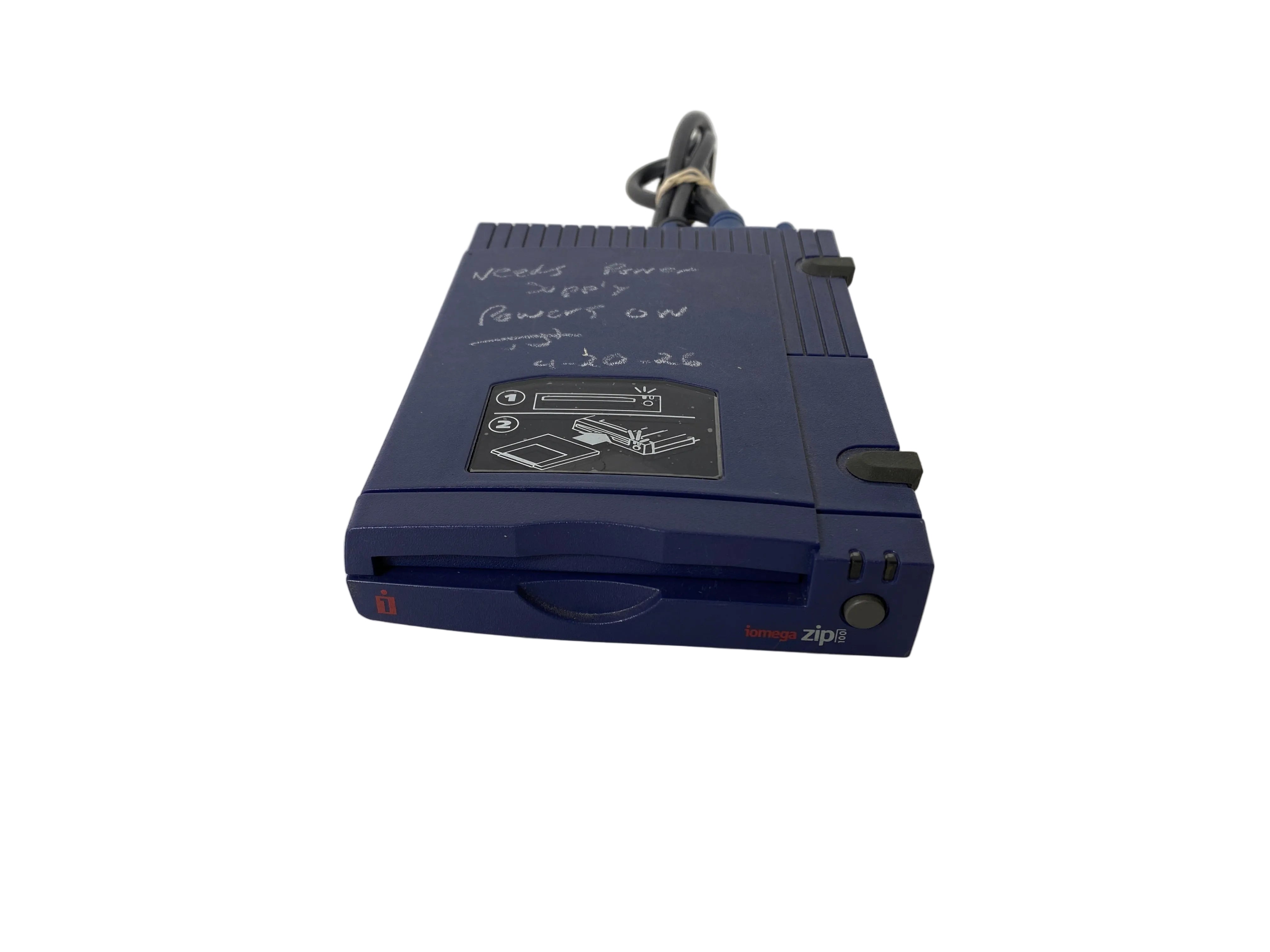Iomega Z100S2 100MB External SCSI Blue Zip Drive *Needs Power Supply*