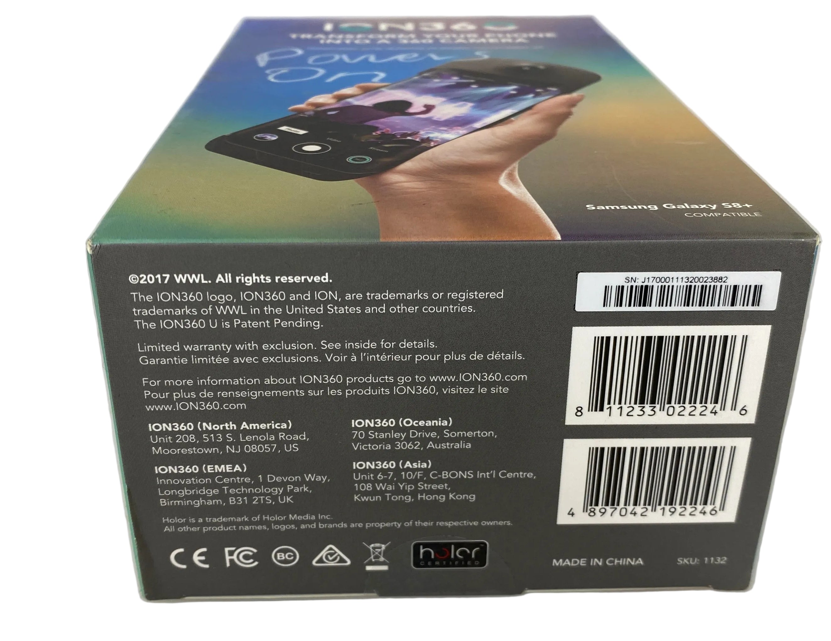 ION360 Camera for Samsung Galaxy S8