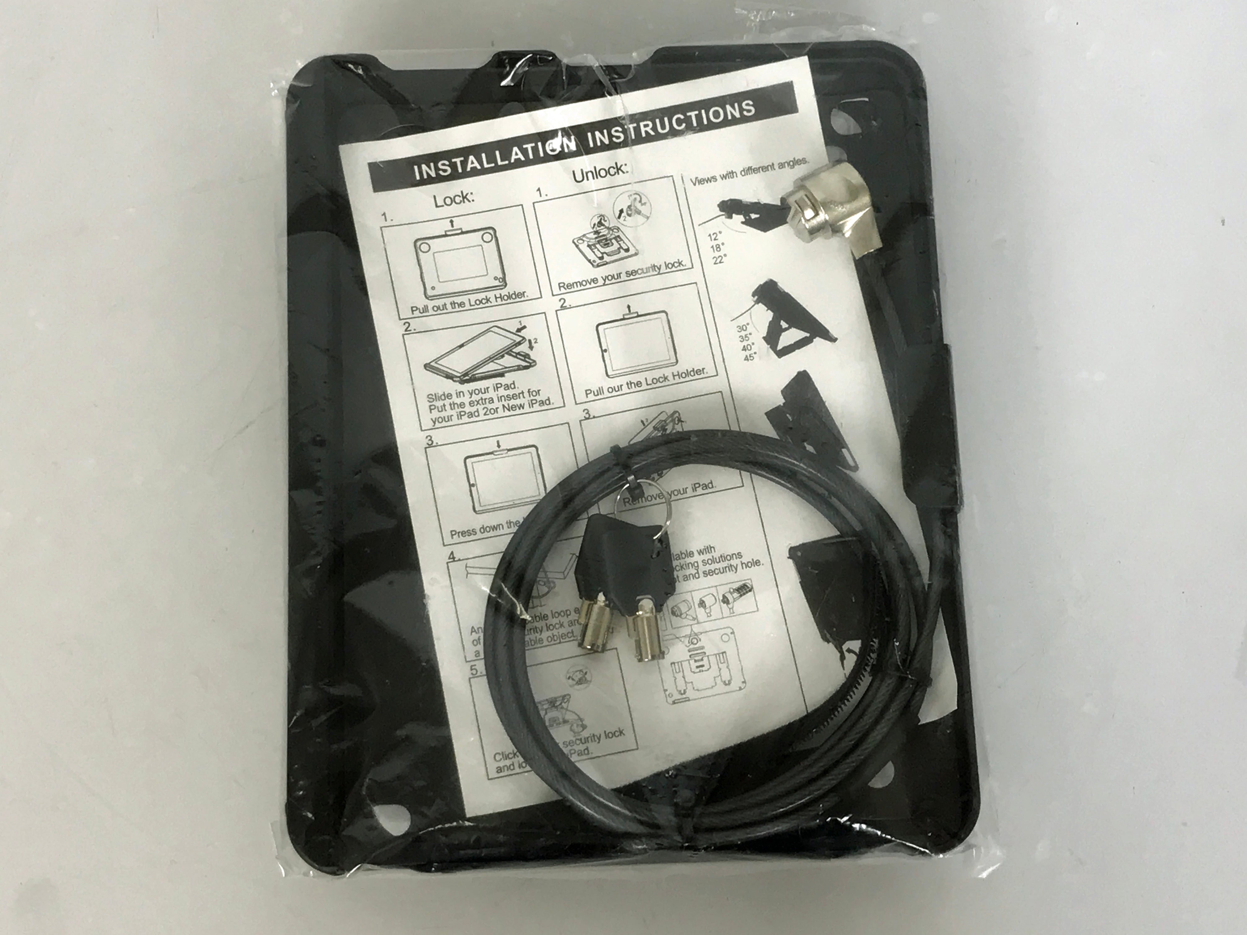 Ipevo ISC-10 iPad Security Case With Lock and Stand