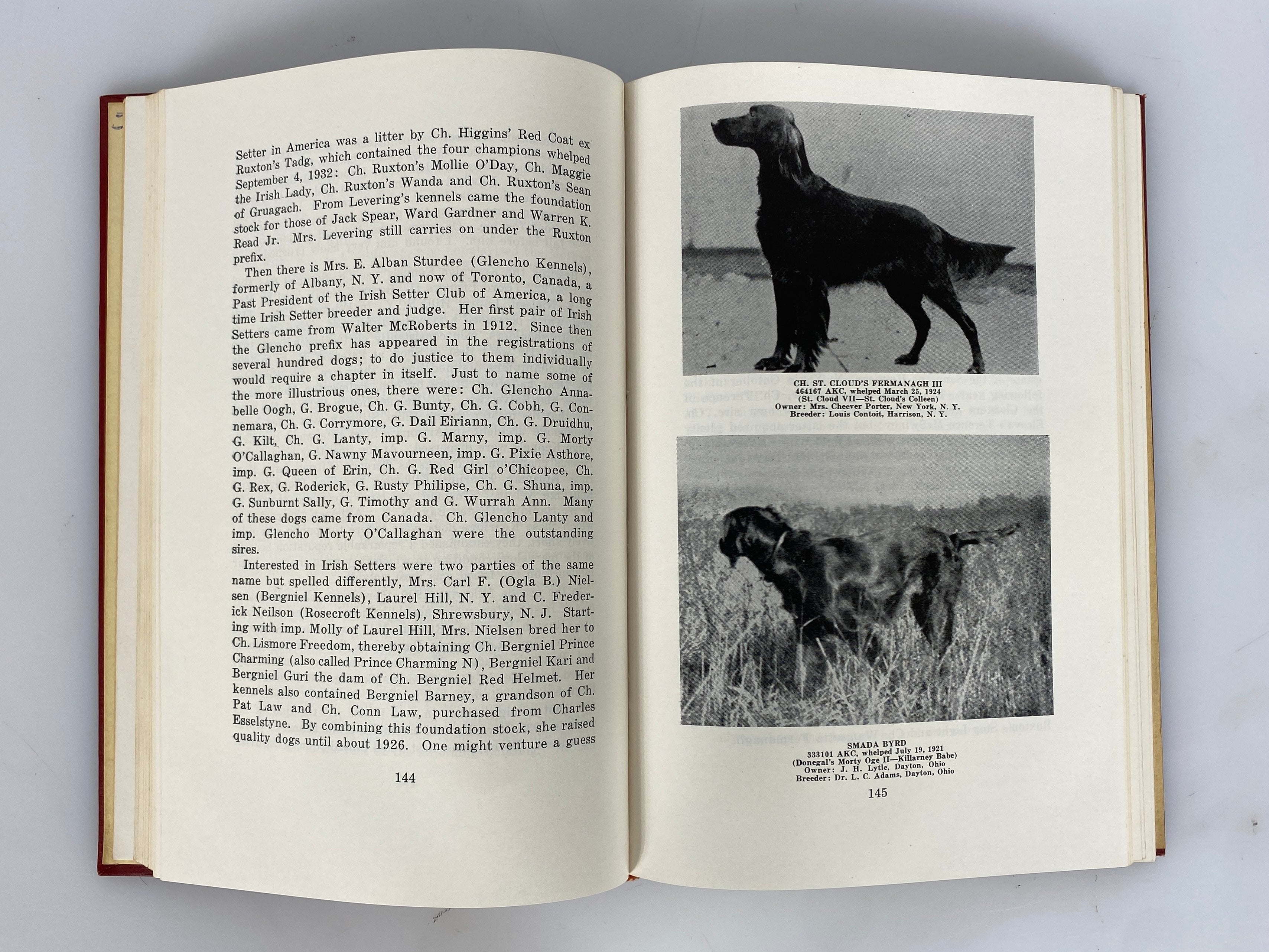 Irish Setter Word and Picture by William Thompson 1954 Vintage HC
