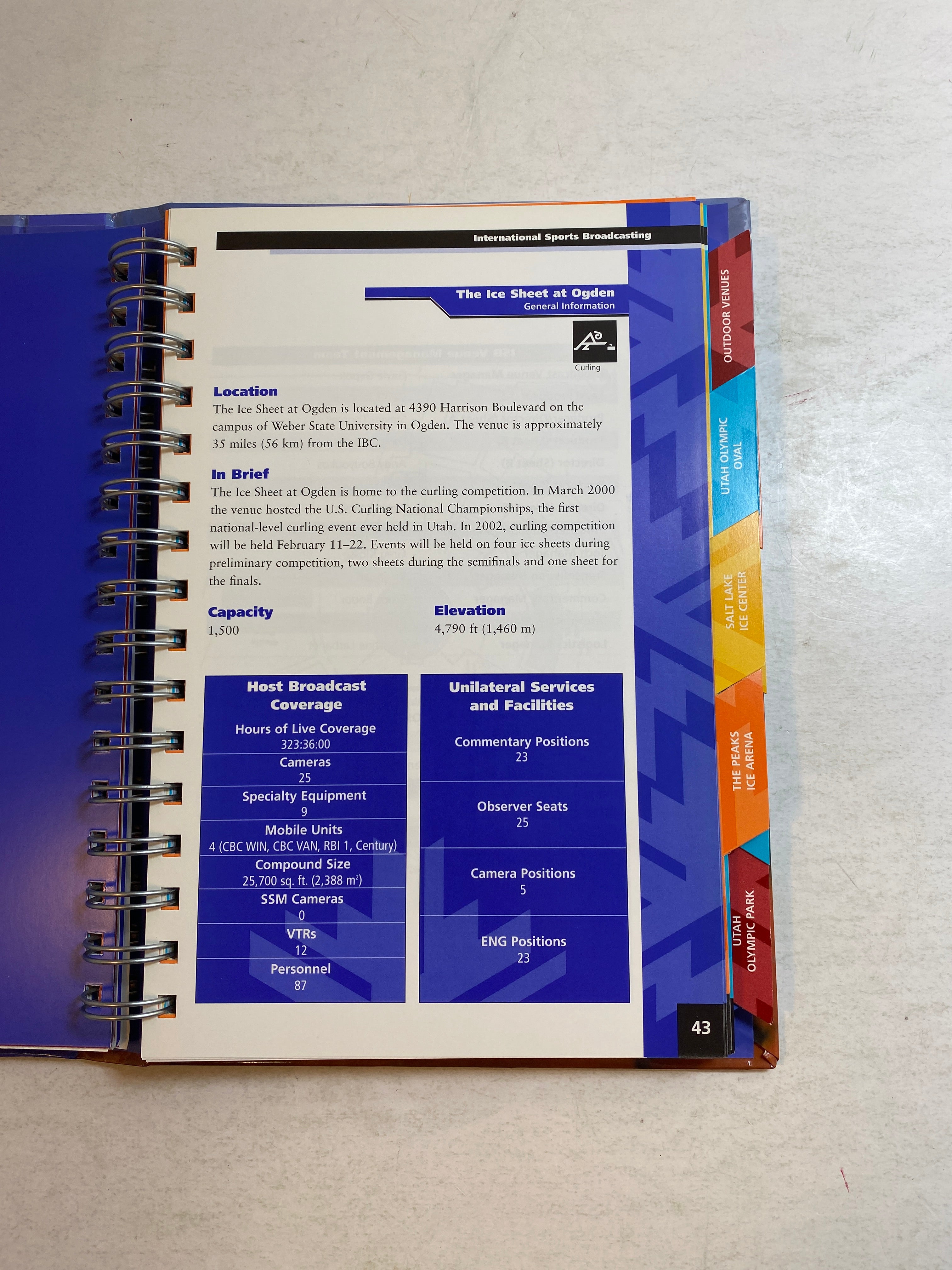 ISB Salt Lake City Olympics 2002 Broadcasting Guide