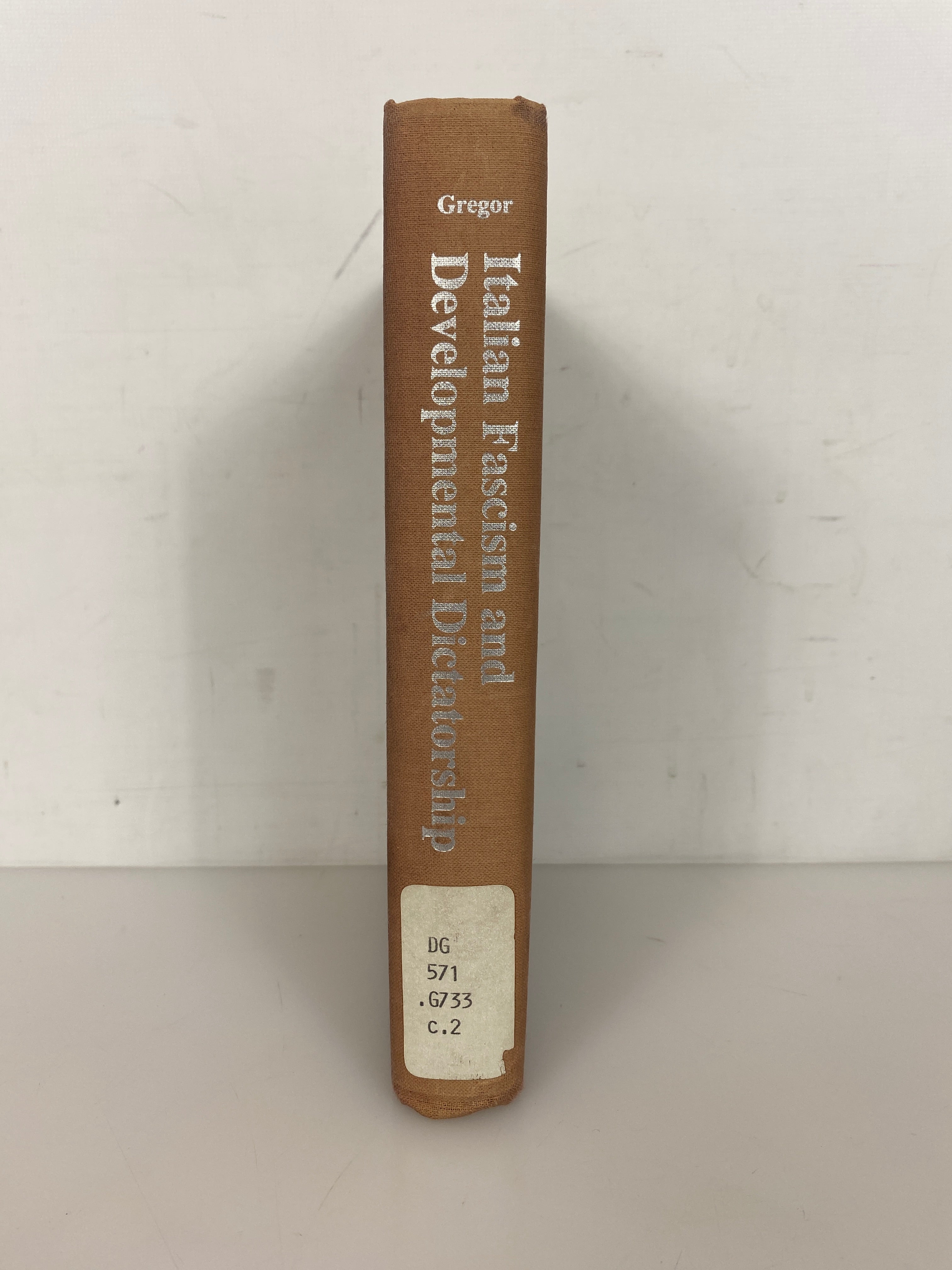 Italian Fascism & Developmental Dictatorship 1979 Ex-Library HC