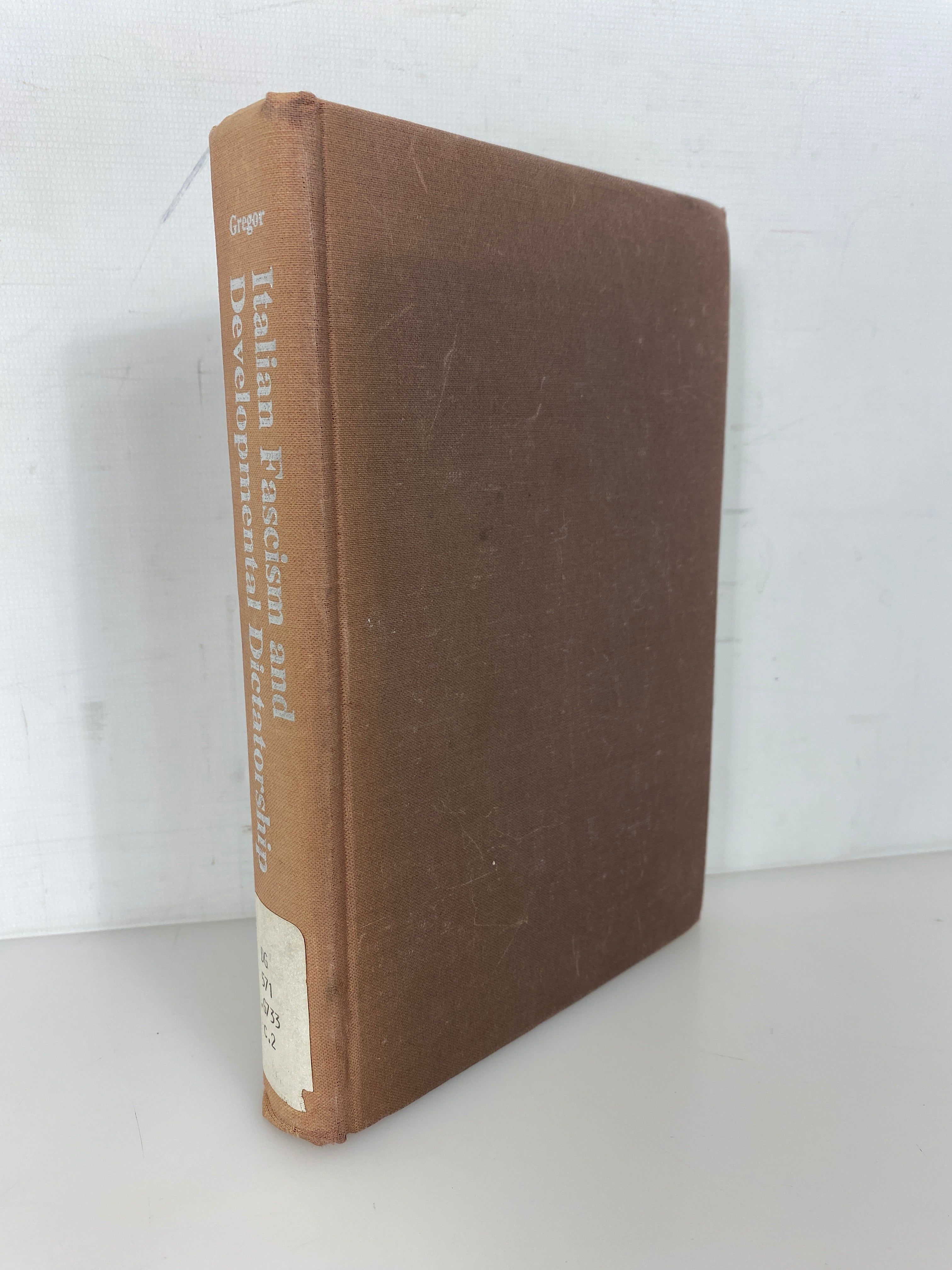 Italian Fascism & Developmental Dictatorship 1979 Ex-Library HC
