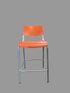 IZZI Bar Stool Height Orange Chair