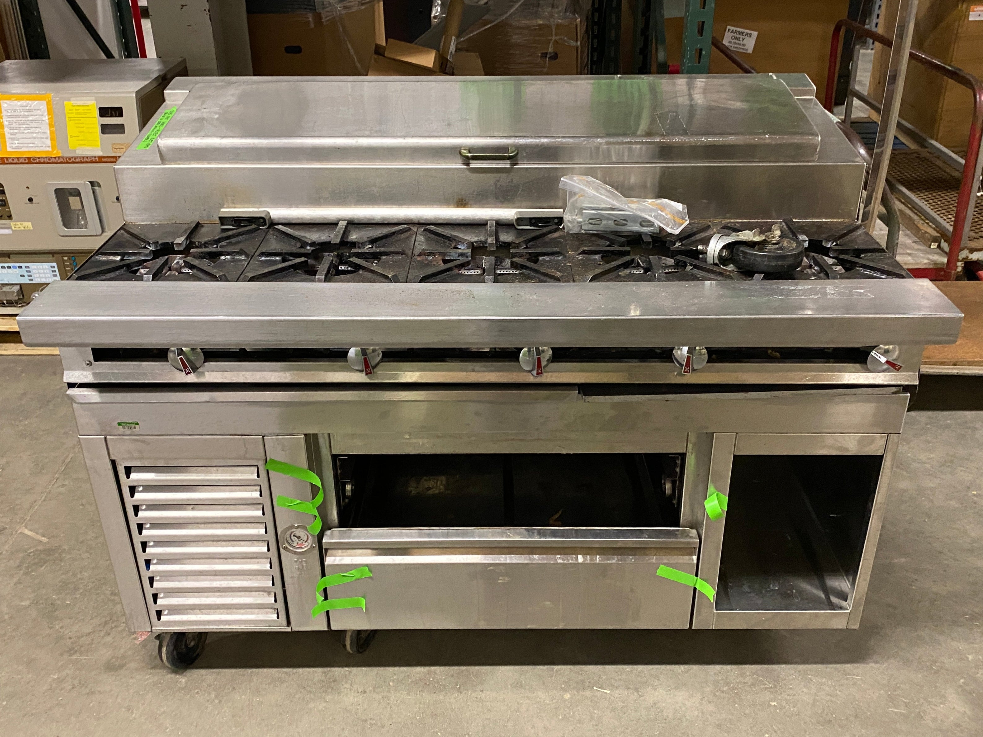 Jade Refrigeration 5 Cast Iron Stove Tops w/ Refrigerated Drawers and Container #2 *Does Not Work*