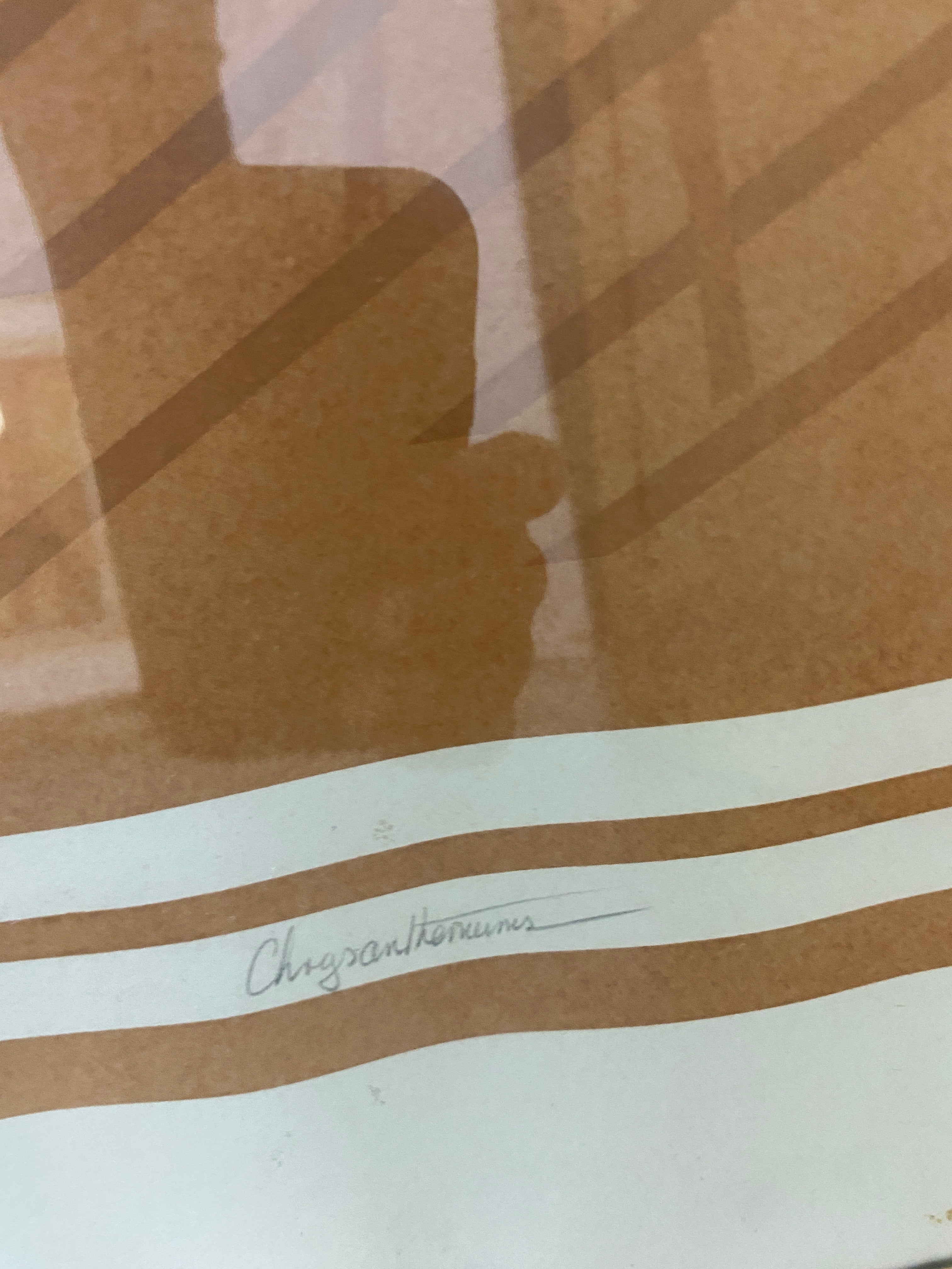 Jan King 1978 Small Flower Framed Art