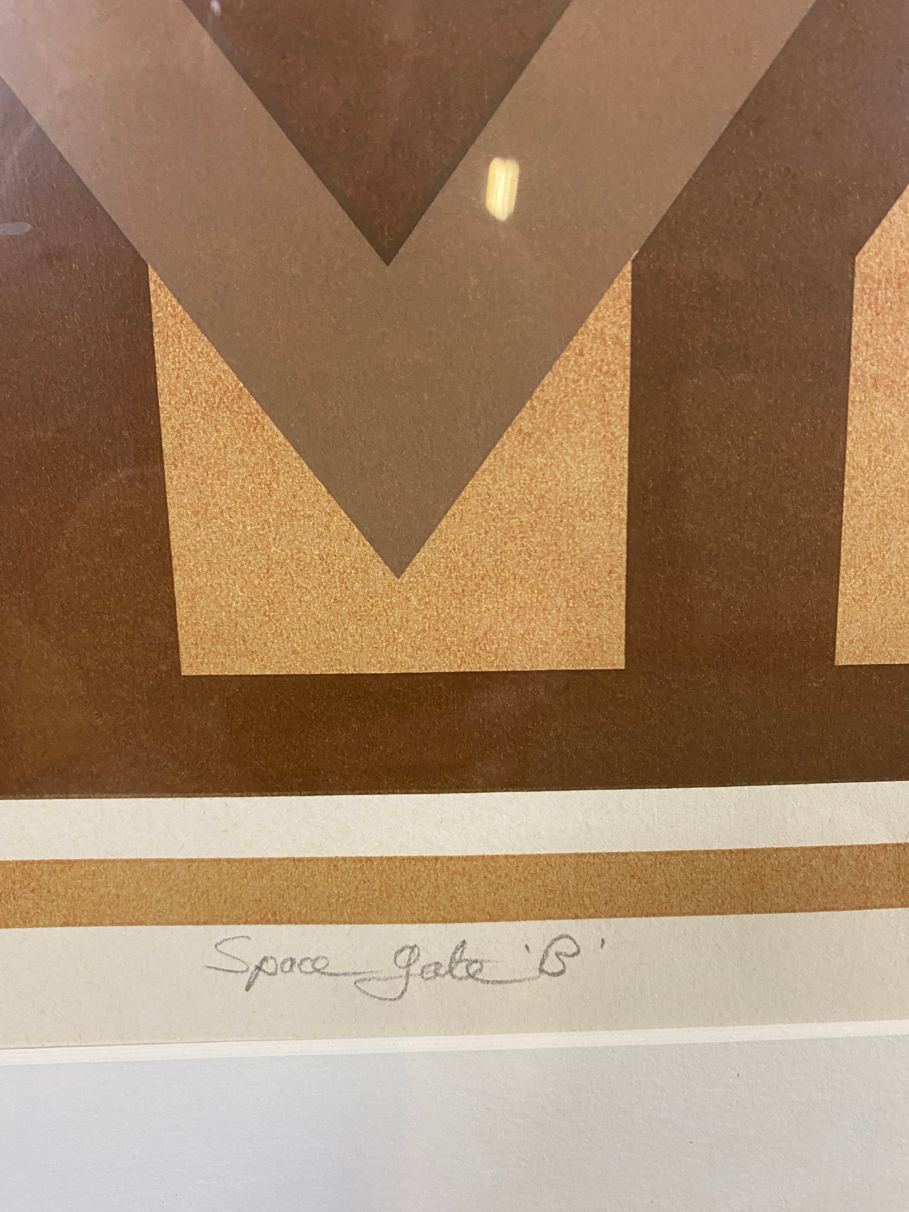 Jan King 1978 "Space Gate B" Framed Art