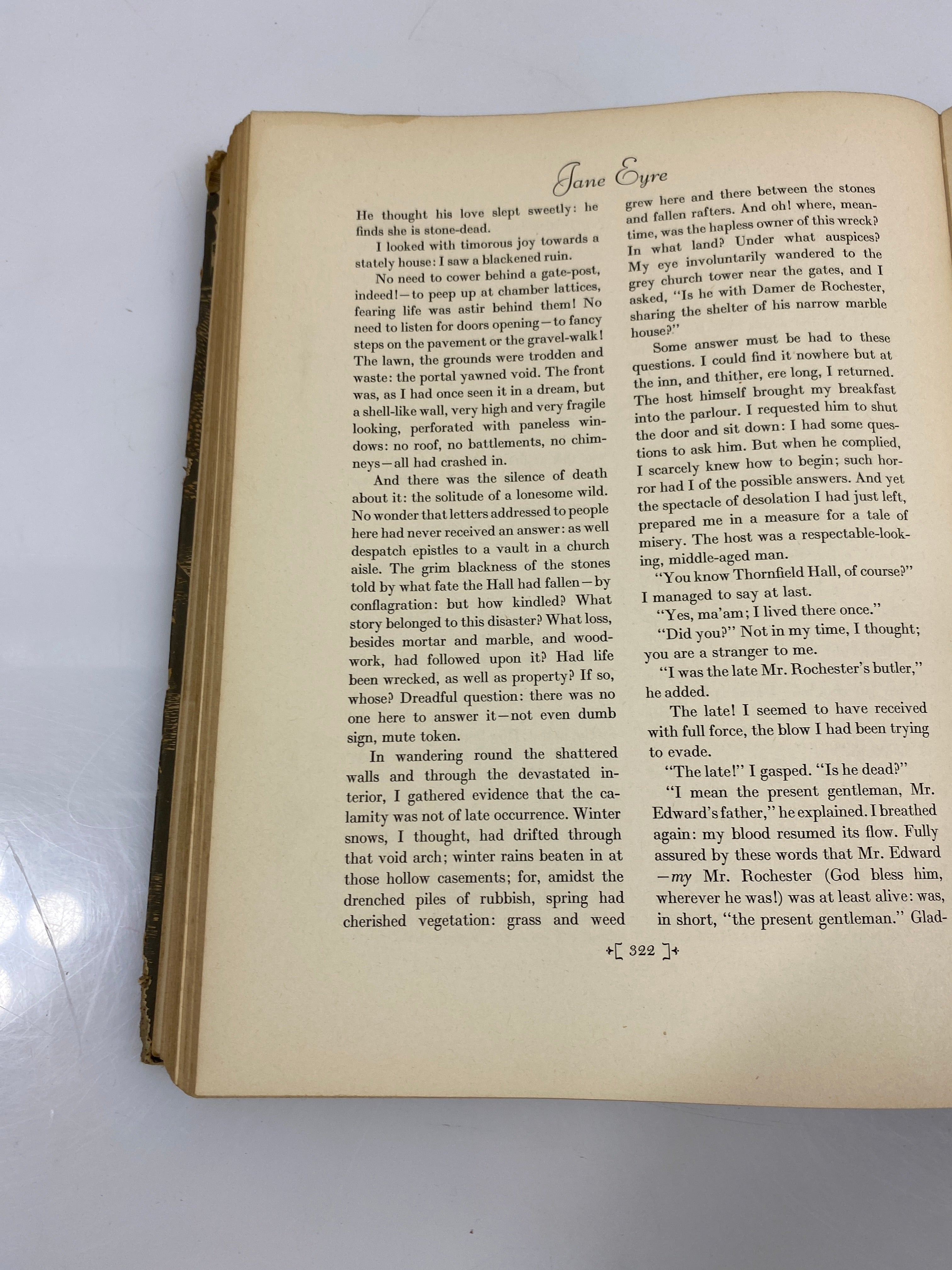 Jane Eyre by Charlotte Bronte Random House 1943 HC