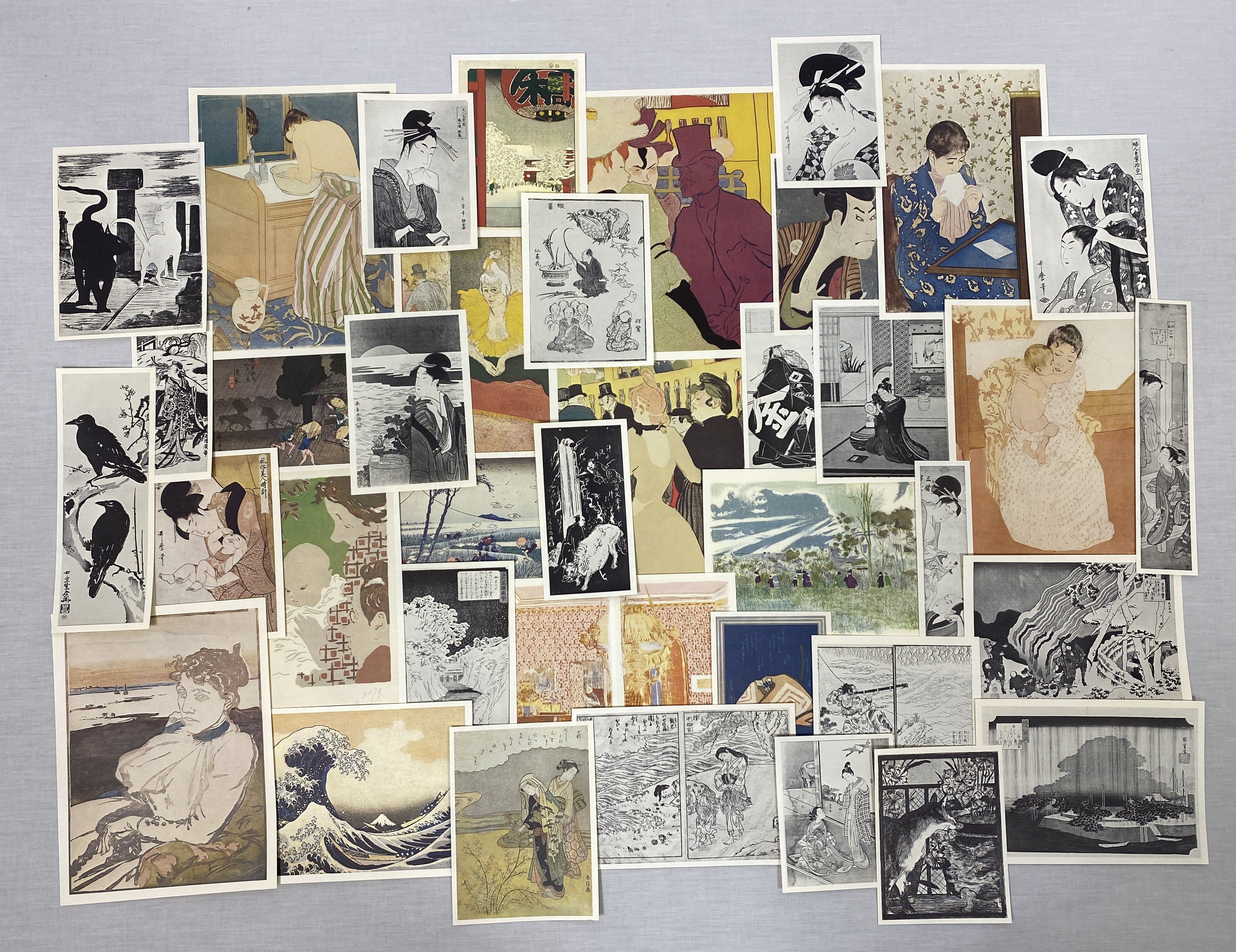 Japanese Woodcuts and French Painting Prints