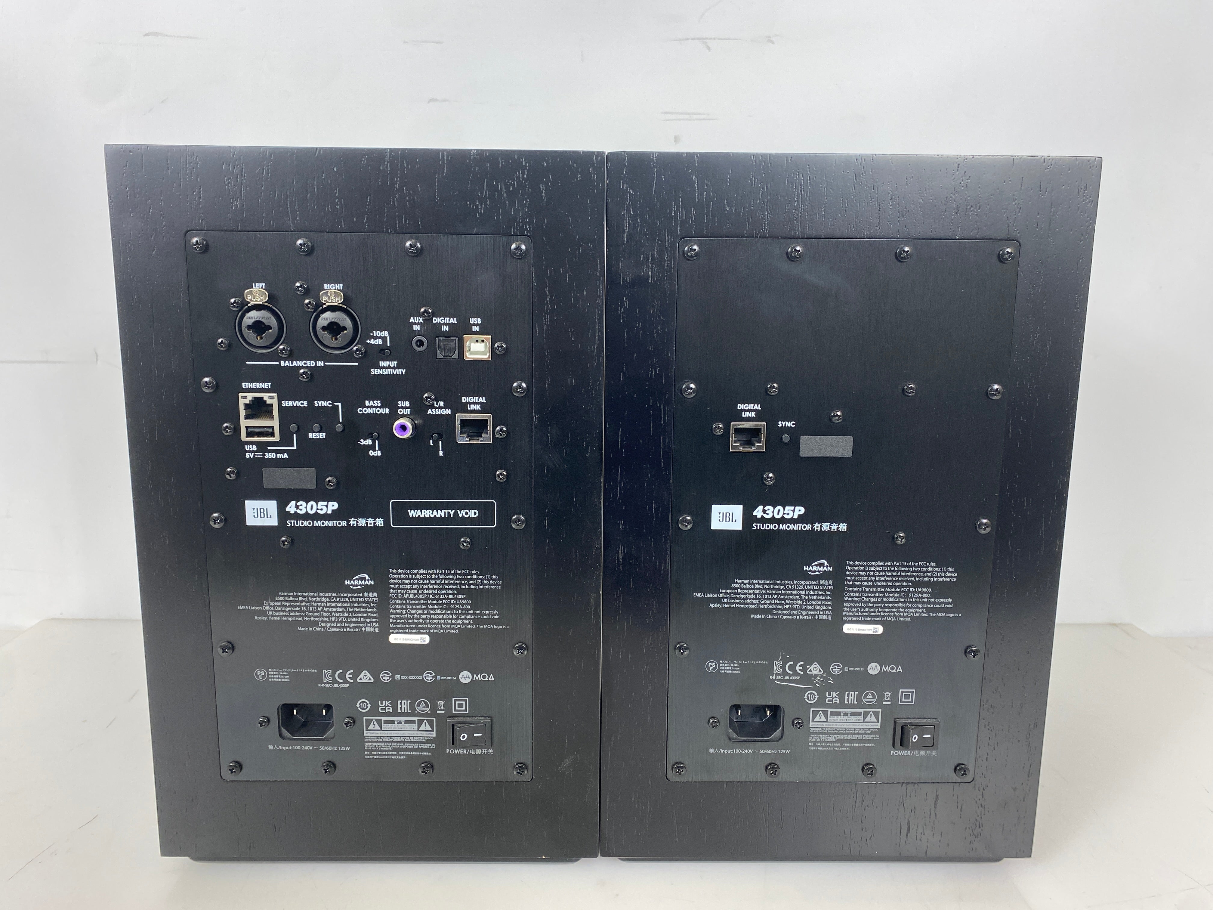JBL 4305P Studio Monitor Powered Bookshelf Loudspeaker System