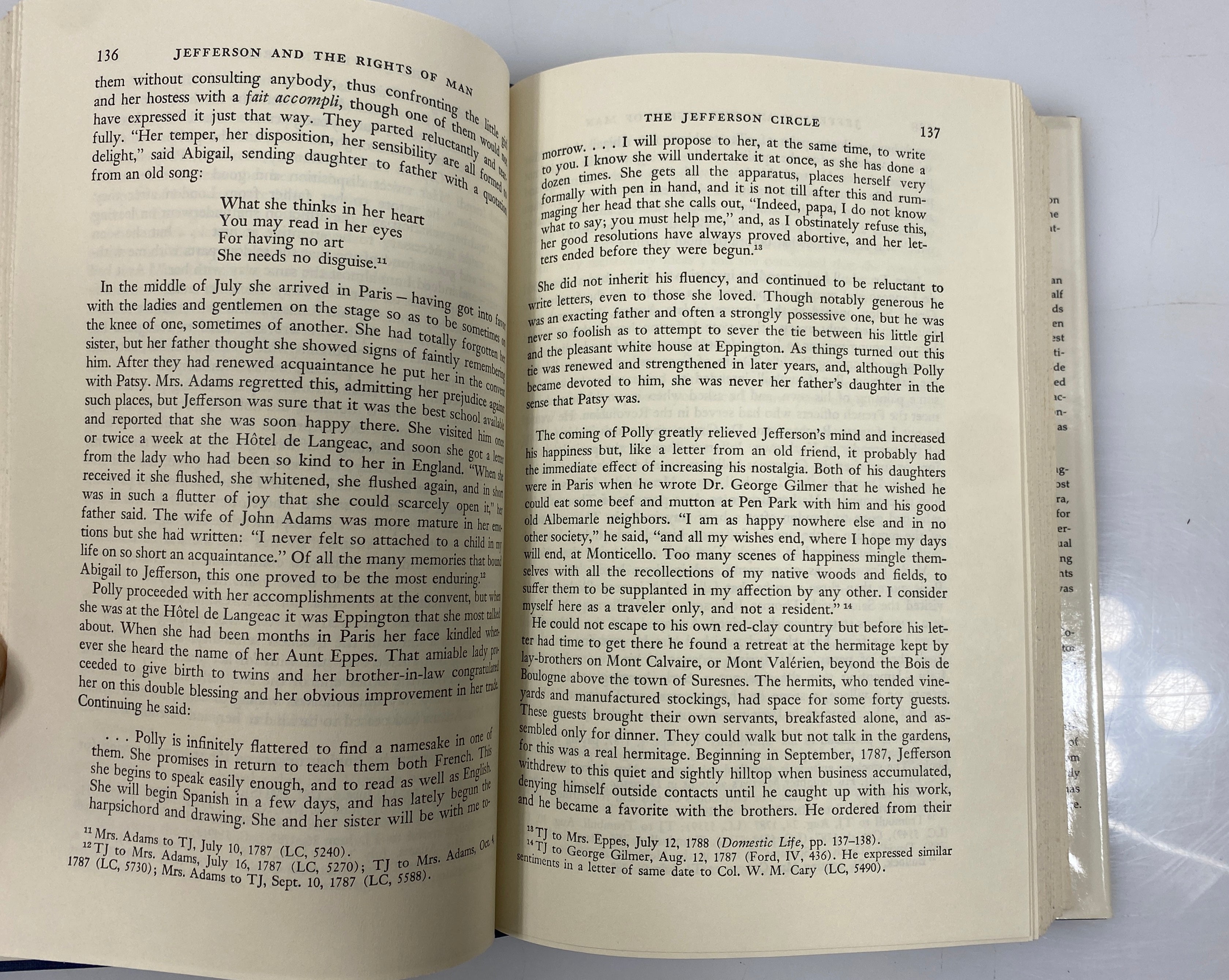 Jefferson and the Ordeal of Liberty/The Rights of Man 1951-1962 DJ HC