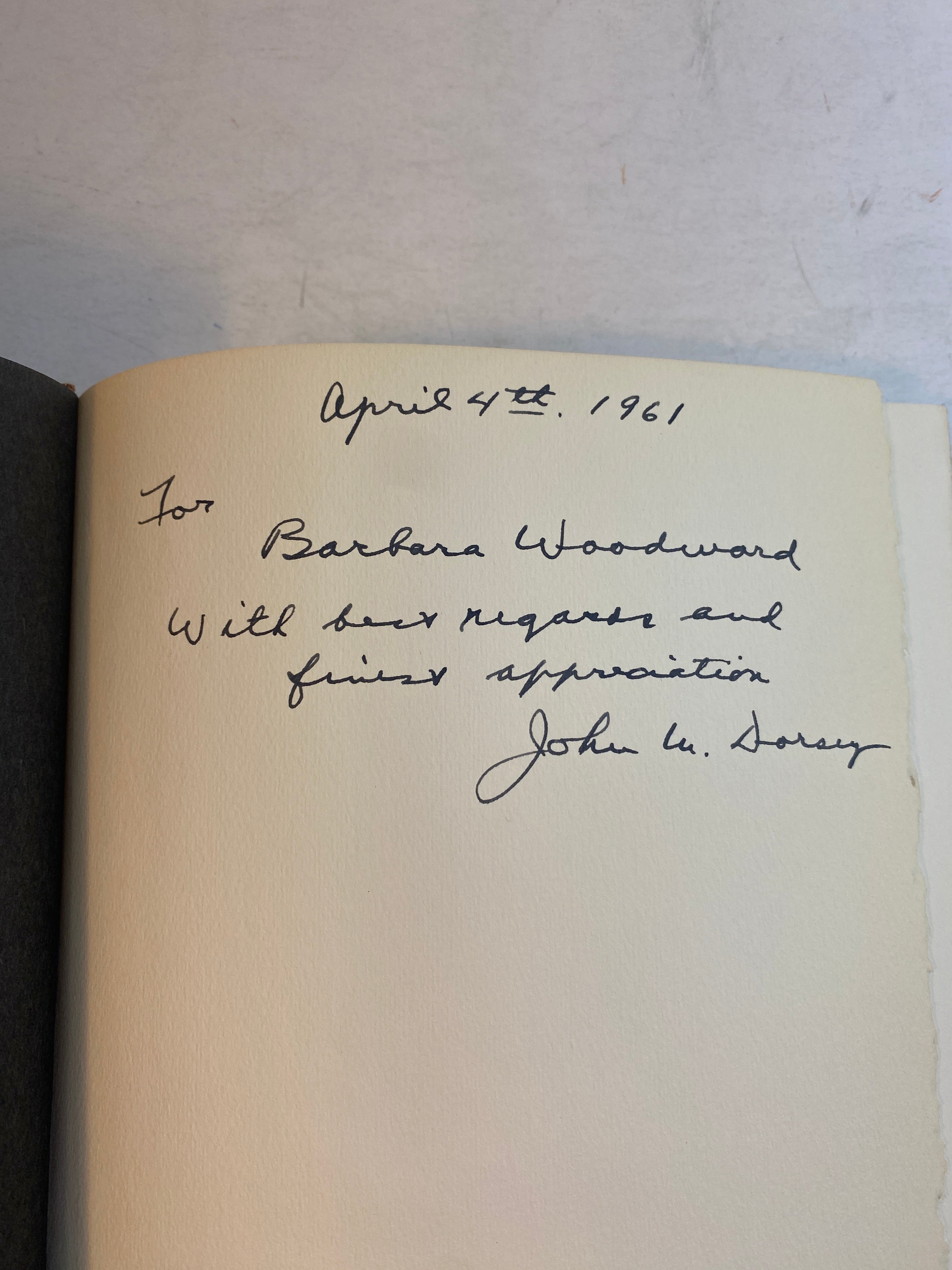 Jefferson-Dunglison Letters by John Dorsey HC 1960 *Signed*