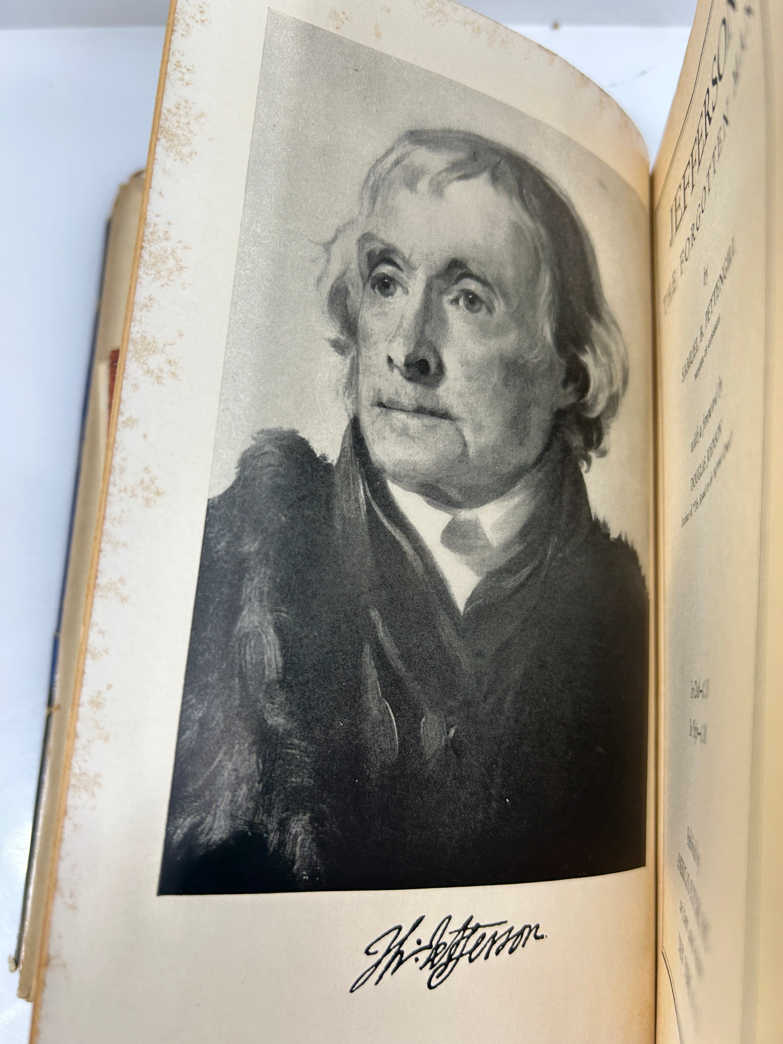 Jefferson The Forgotten Man by Samuel B. Pettengill  *signed* 1938 HCDJ
