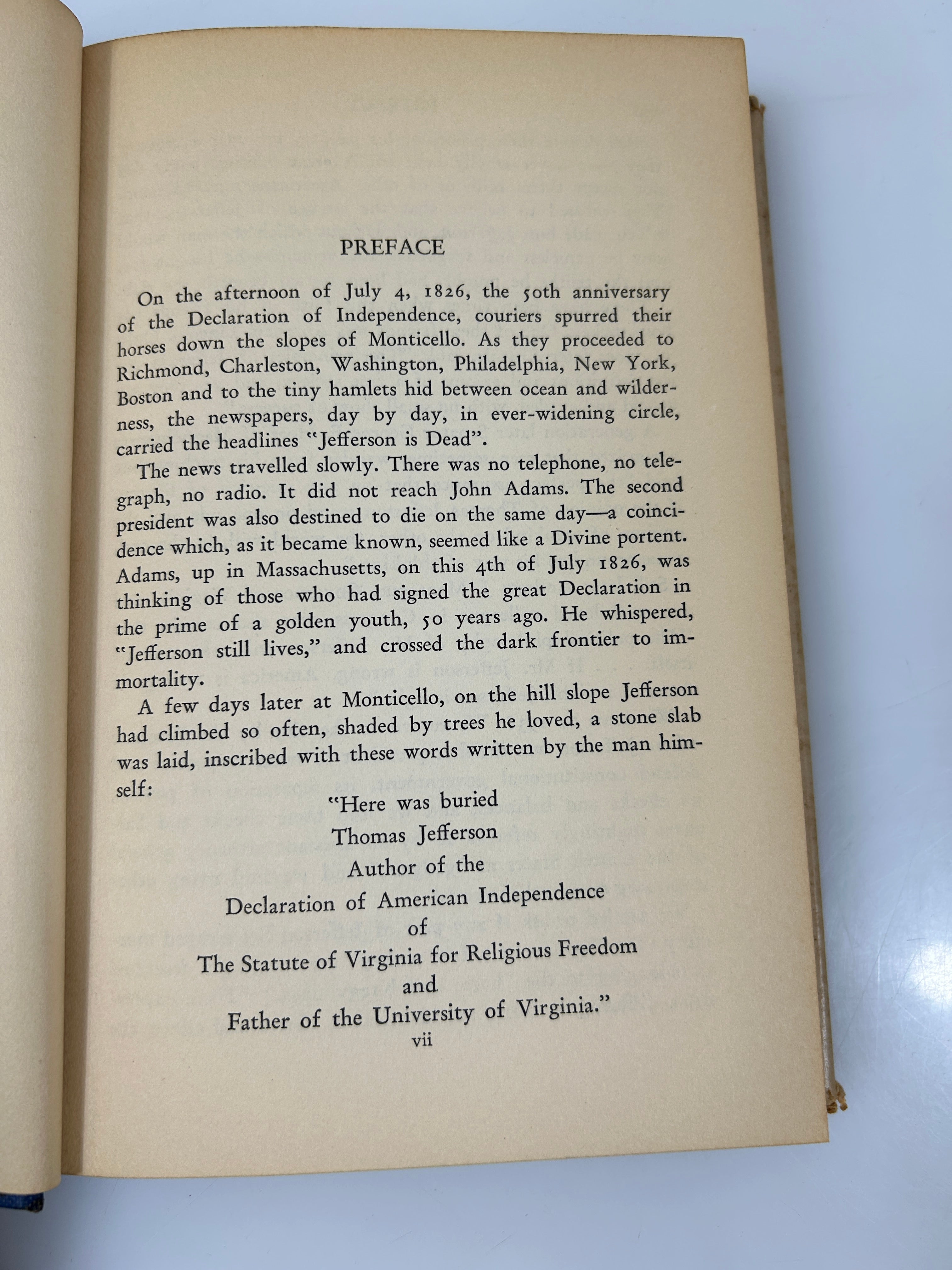 Jefferson The Forgotten Man by Samuel B. Pettengill  *signed* 1938 HCDJ