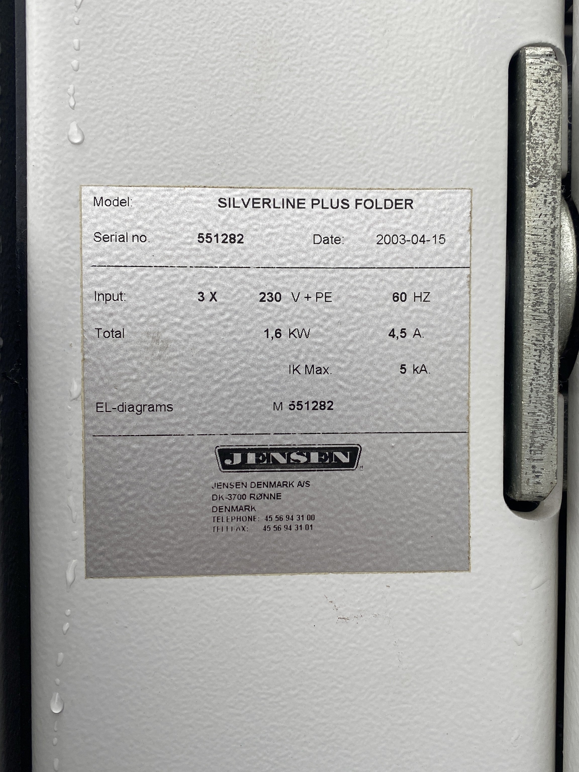 Jensen Silverline Plus Folder