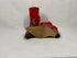 Jessica Simpson Red Suede and Snakeskin Ankle Wedge Boots Women's Size 7.5