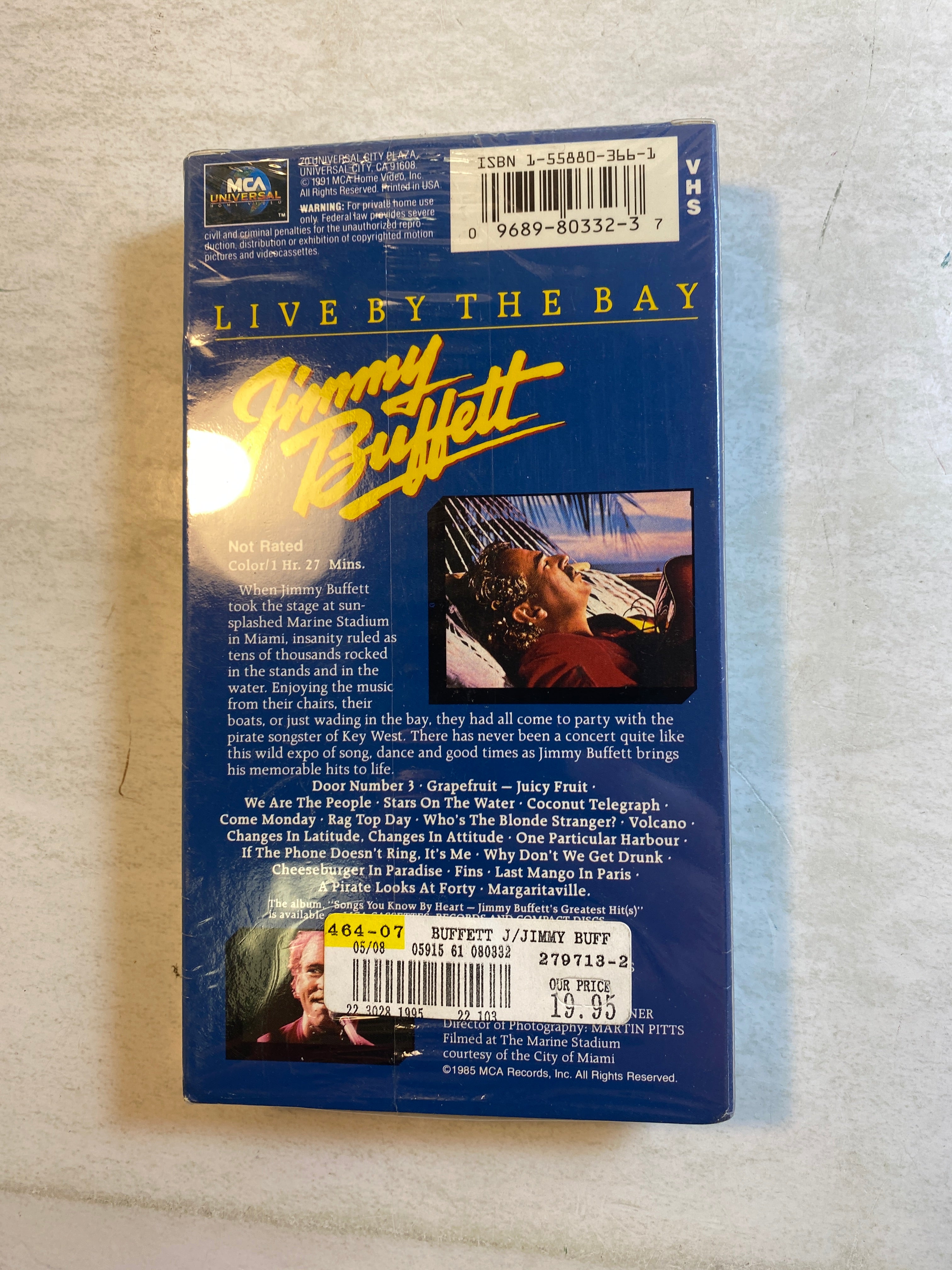 Jimmy Buffett Live by the Bay VHS *New and Sealed*