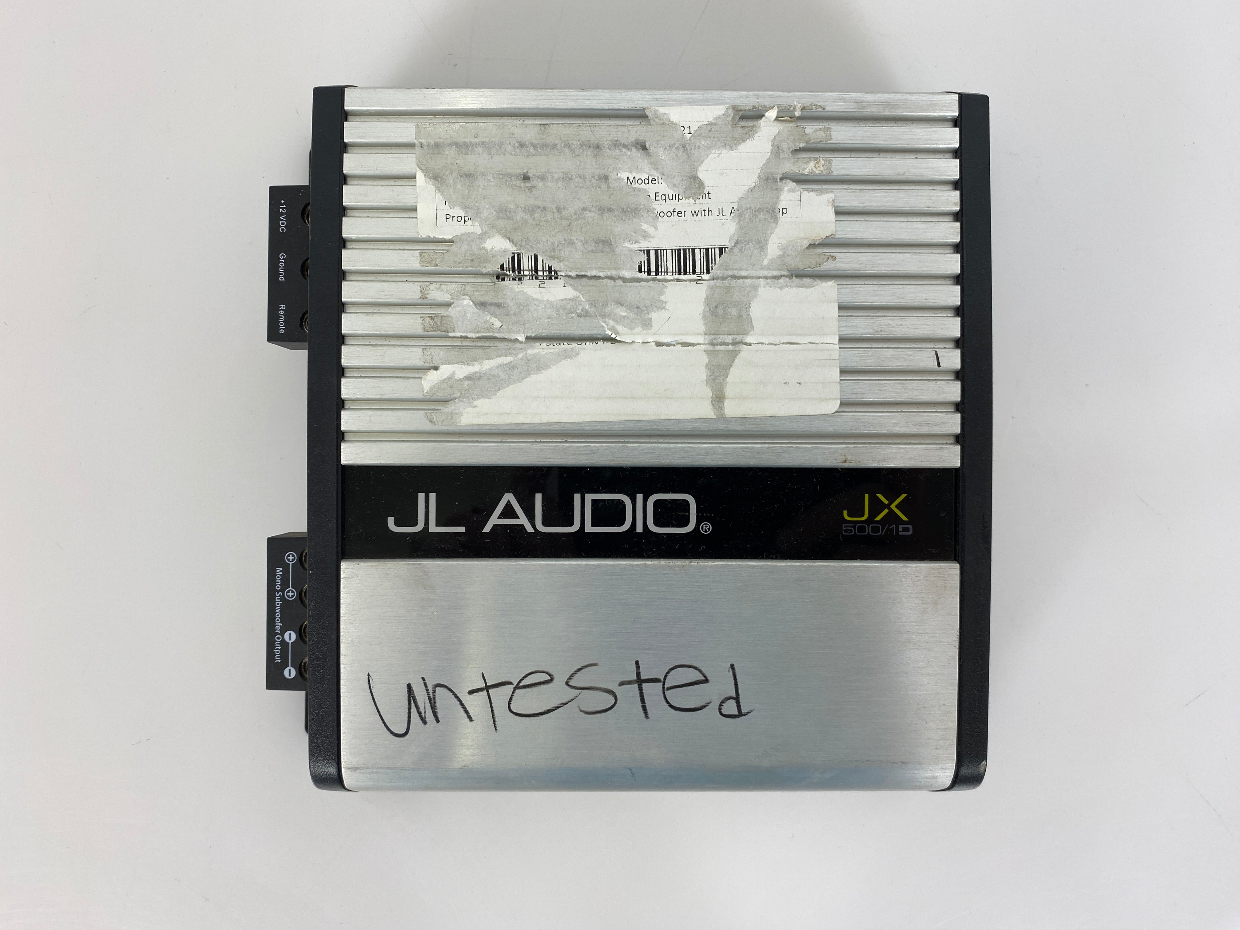 JL Audio JX 500/1D Mono Subwoofer Amplifier *Untested*
