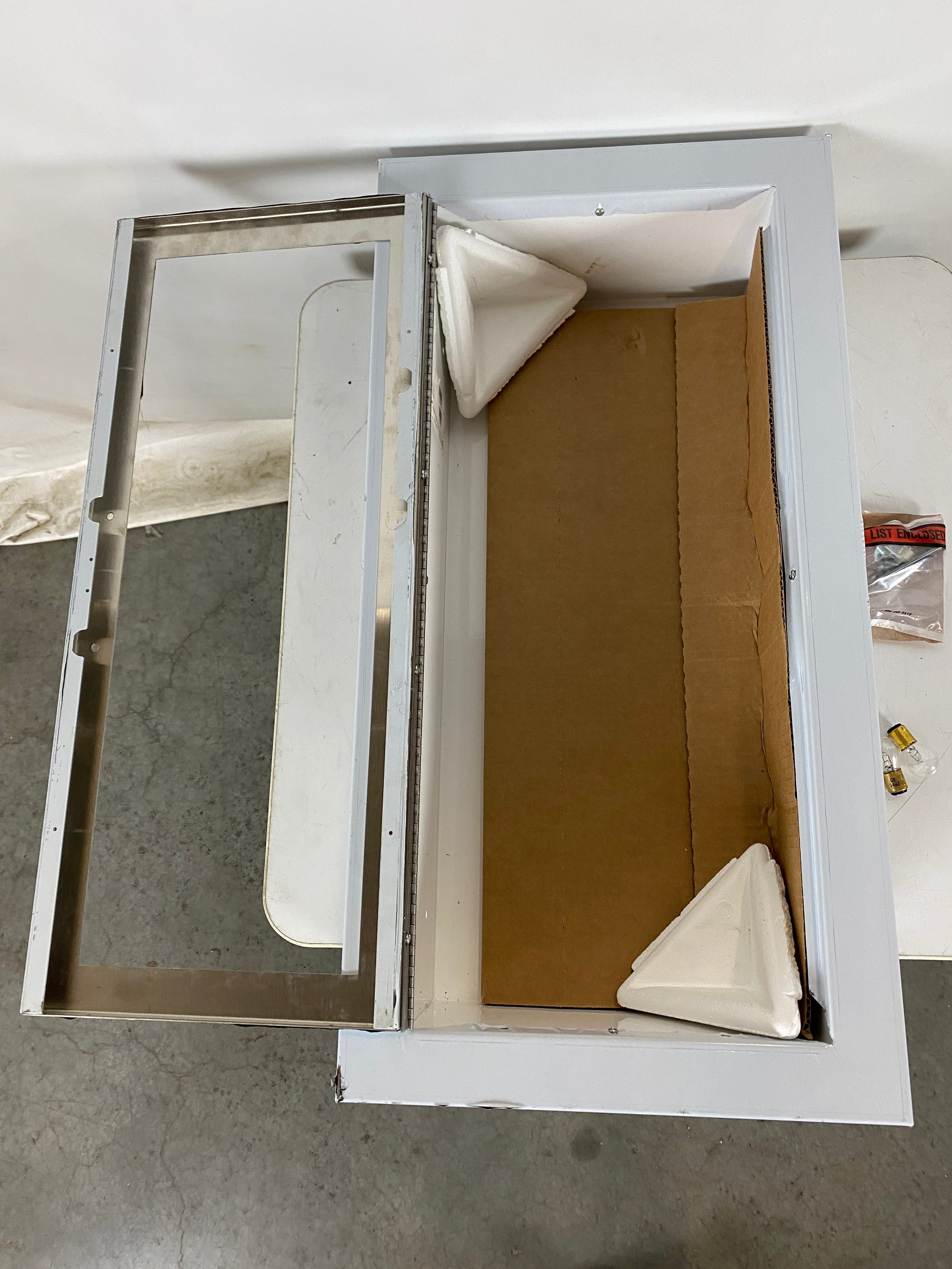 JL Industries White Recessed Fire Extinguisher Cabinet
