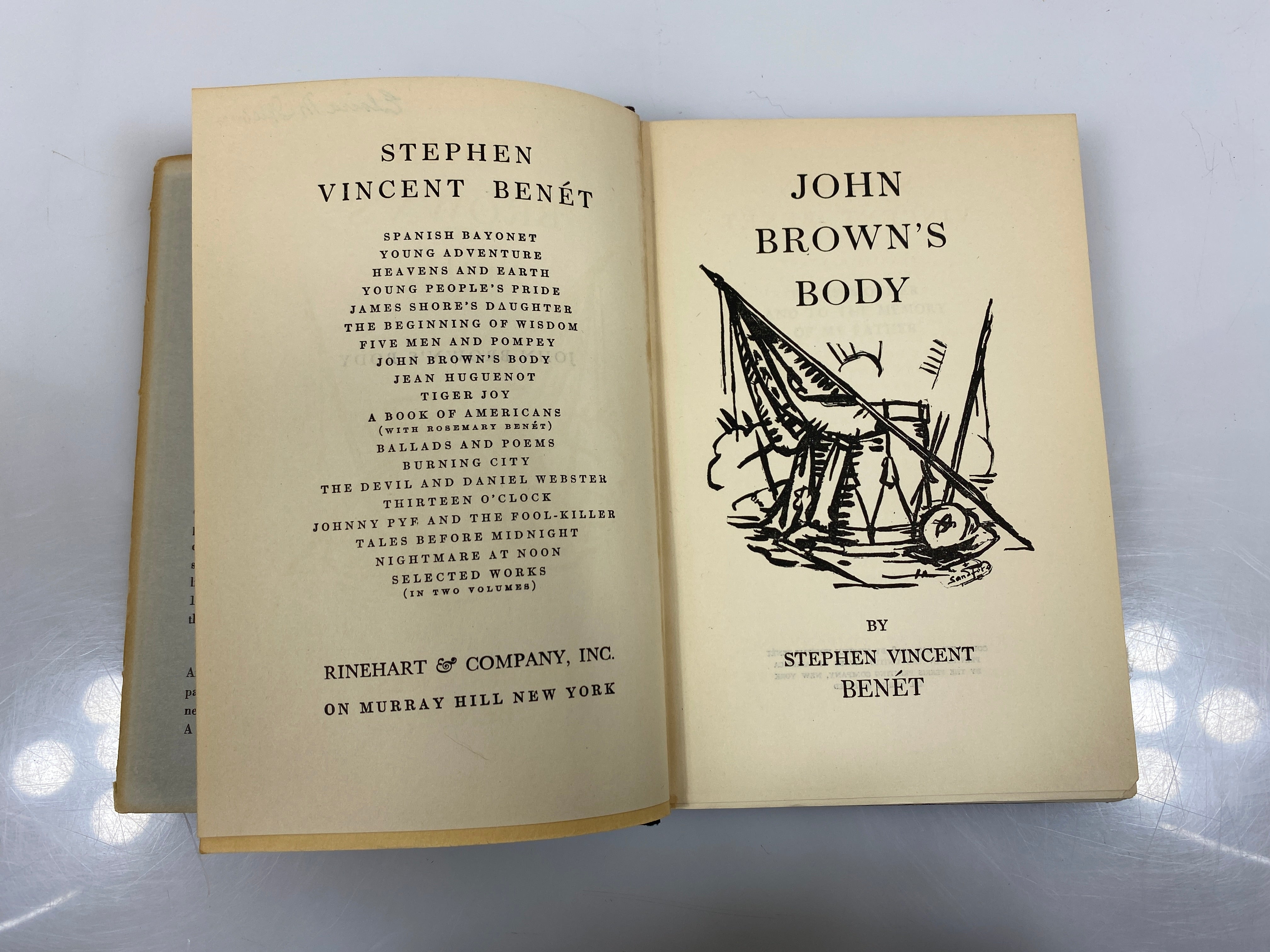 John Brown's Body by Benet 1928 HCDJ