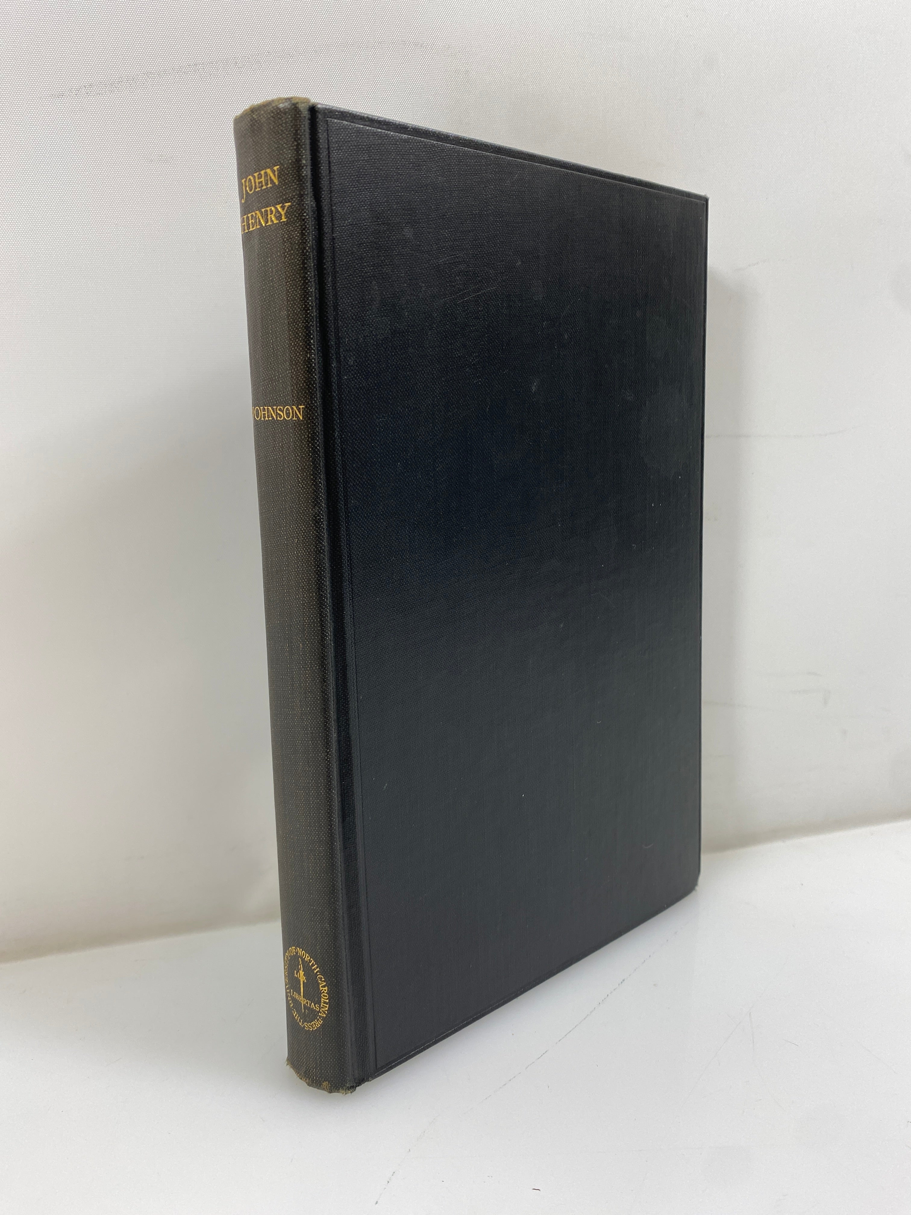 John Henry Guy B. Johnson University of North Carolina Press 1929 HC