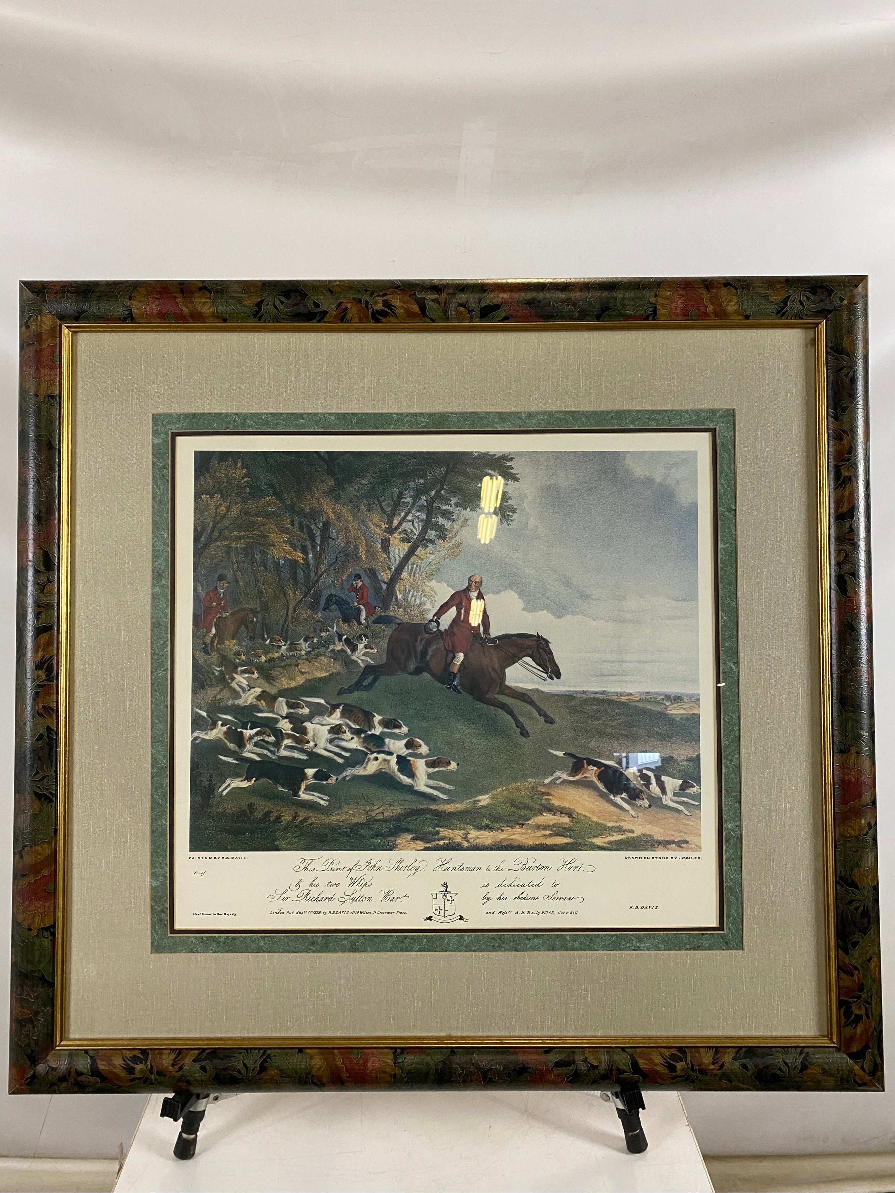 'John Shirley, Huntsman to the Burton Hunt' Framed Print Artwork
