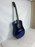 Johnson JG-610-BL Dreadnaught Acoustic Guitar Blue 6-String Full Size