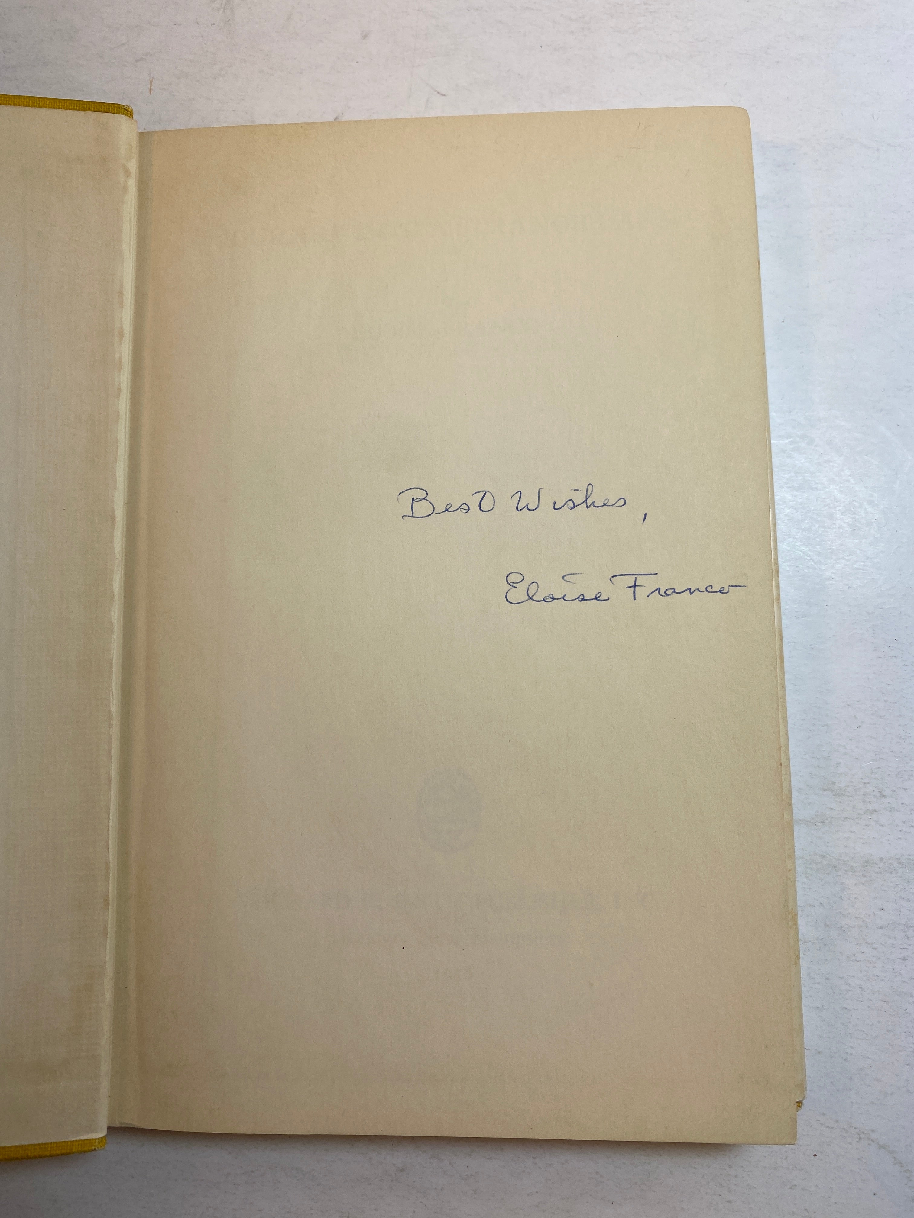 Journey Into  Strange Land HCDJ 1956 Eloise Franco *Signed*