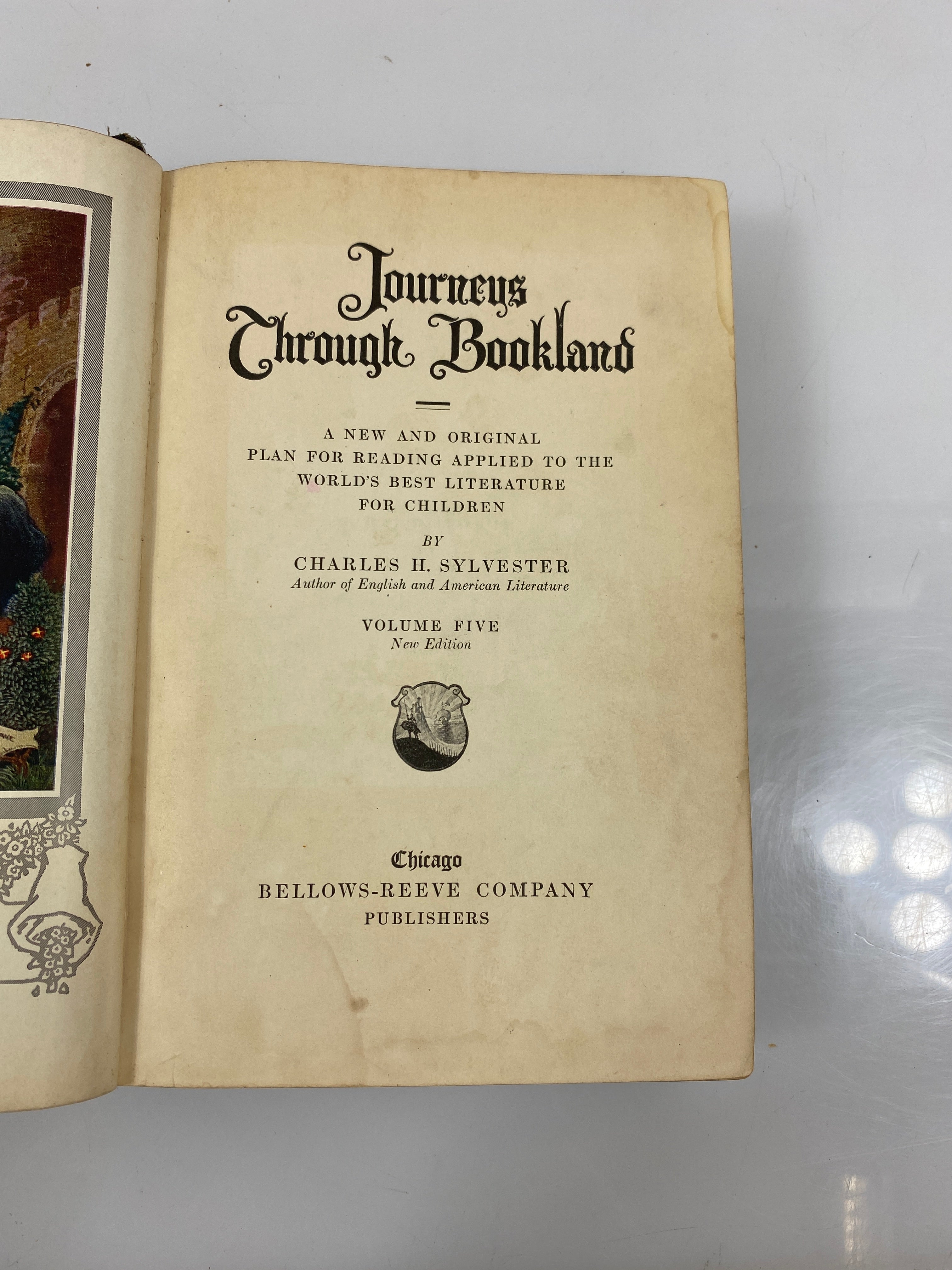 Journeys Through Bookland 4-7 & 9 Charles H Sylvester 1922 HC