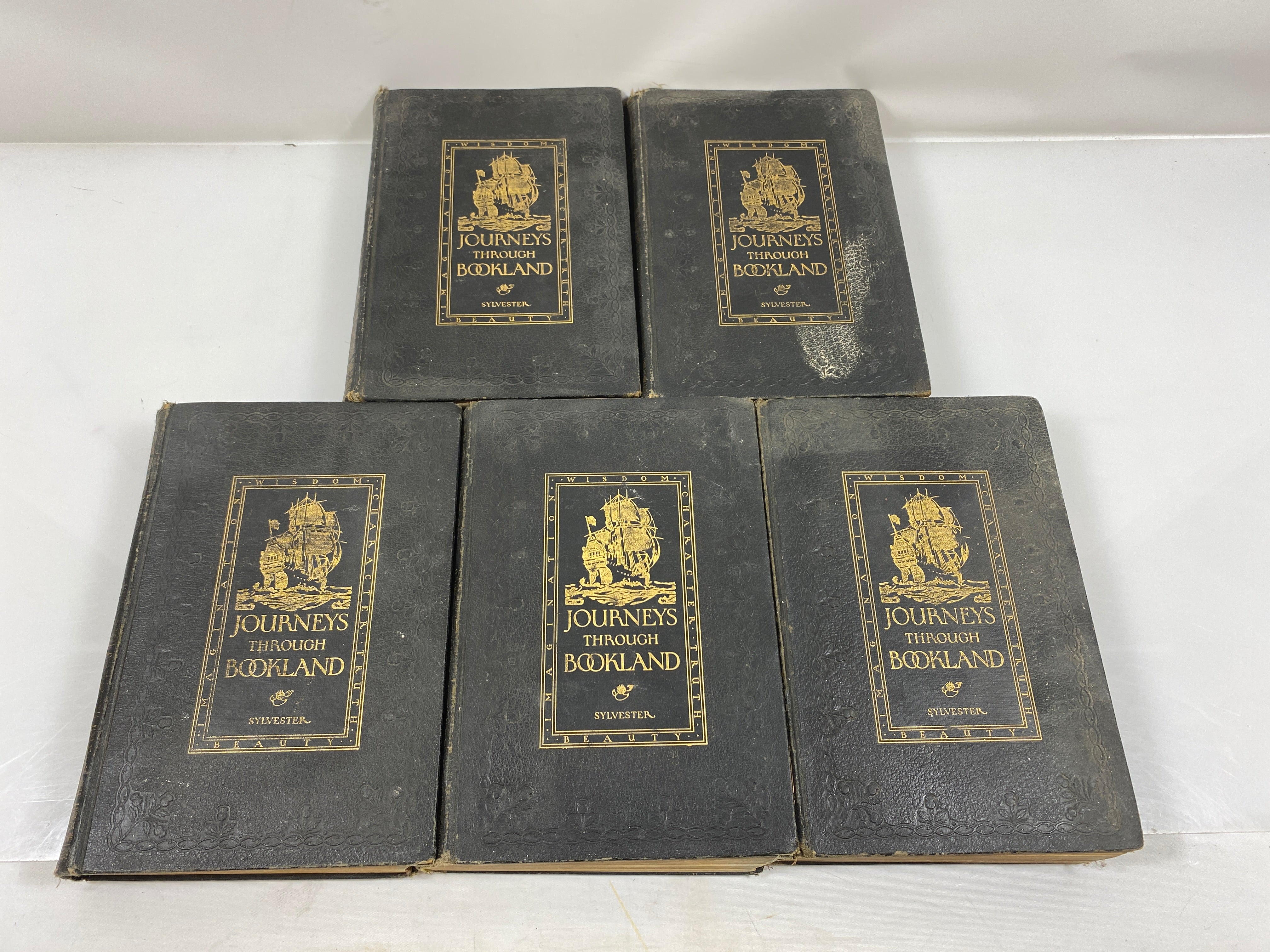 Journeys Through Bookland 4-7 & 9 Charles H Sylvester 1922 HC