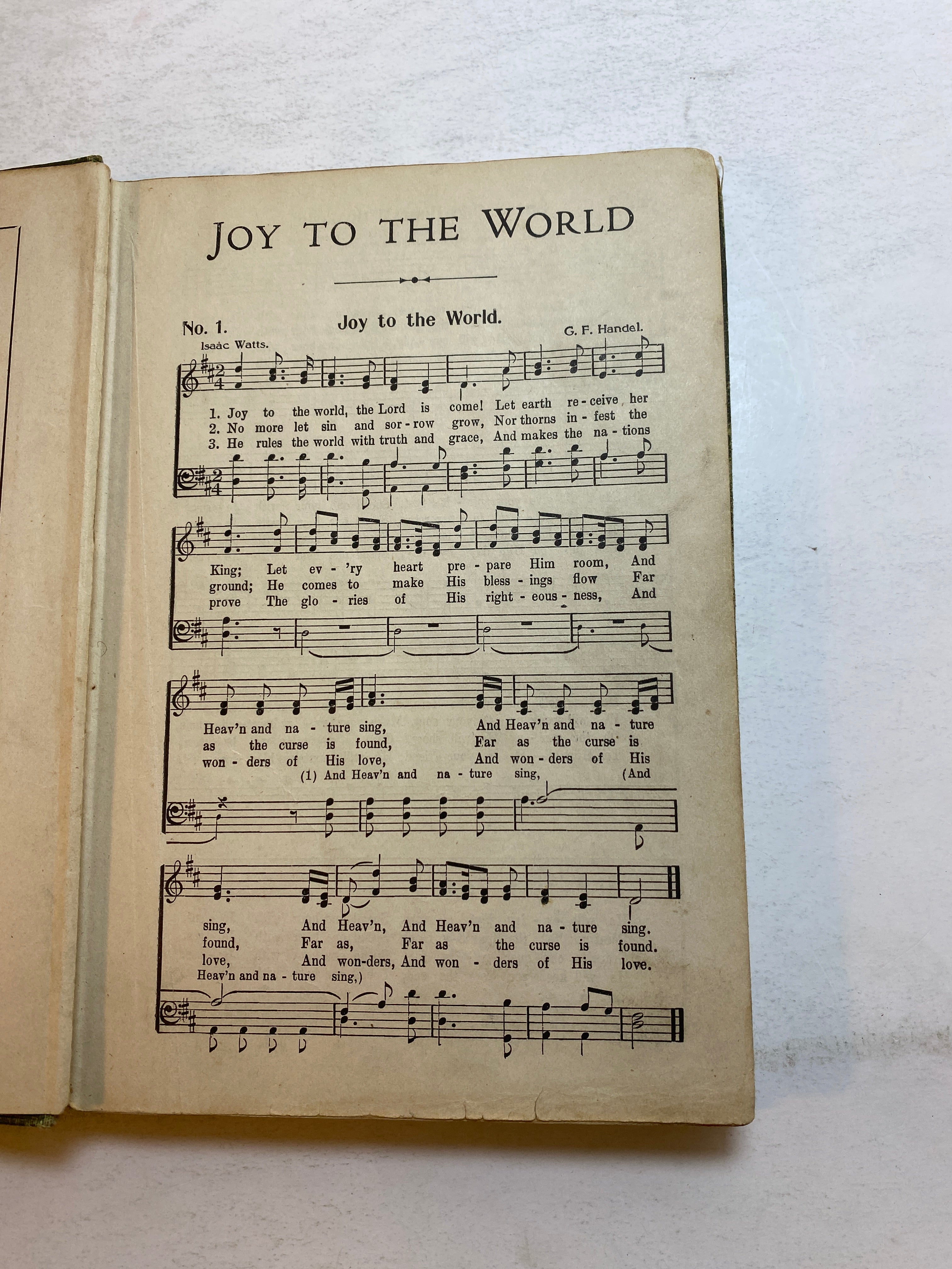 Joy to the World for Church and Sunday School HC 1915