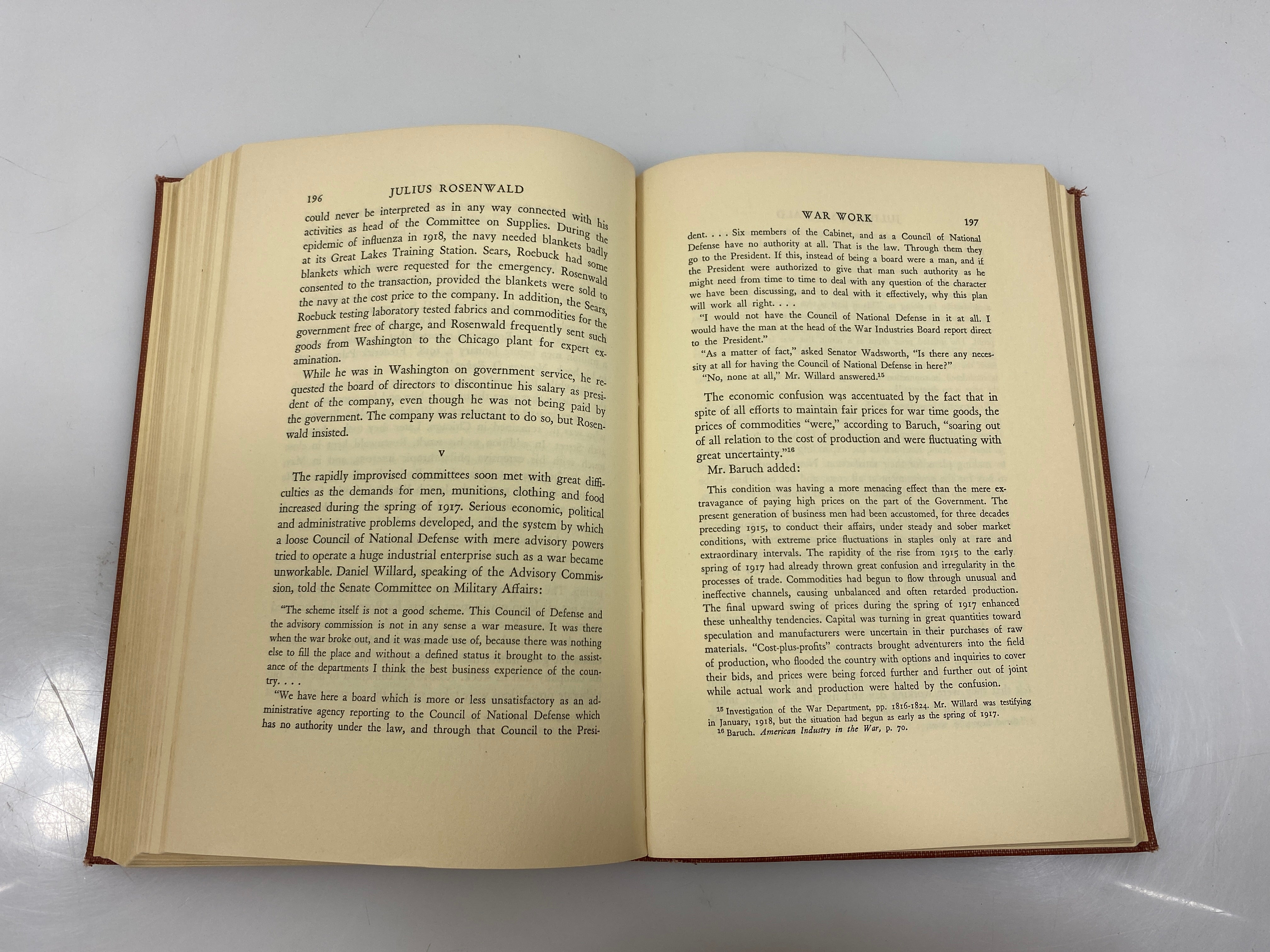 Julius Rosenwald the Life of a Practical Humanitarian Ex-library 1st Ed. 1939 HC