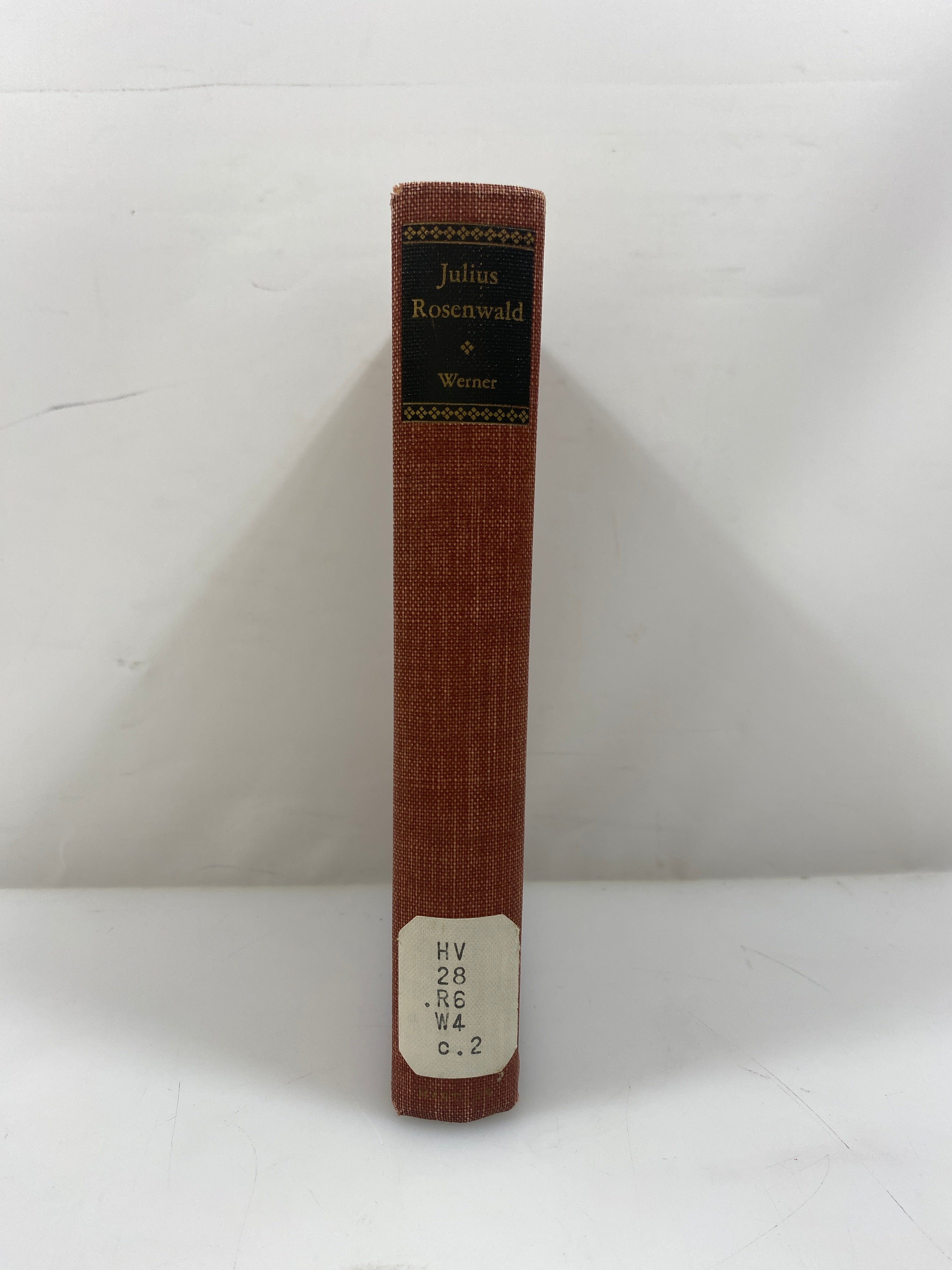 Julius Rosenwald the Life of a Practical Humanitarian Ex-library 1st Ed. 1939 HC