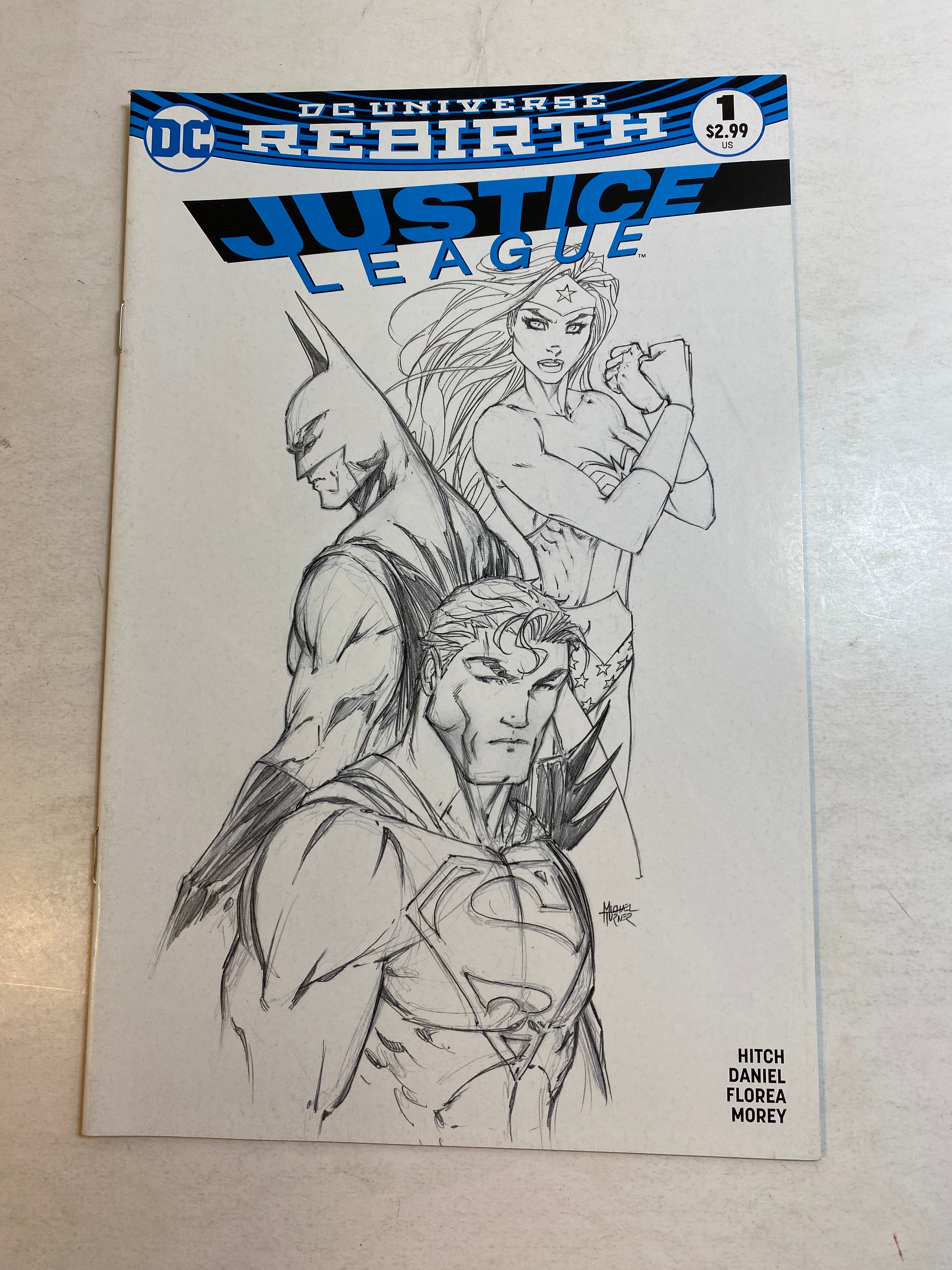 Justice League #1 2016 DC Rebirth Michael Turner Cover Variant