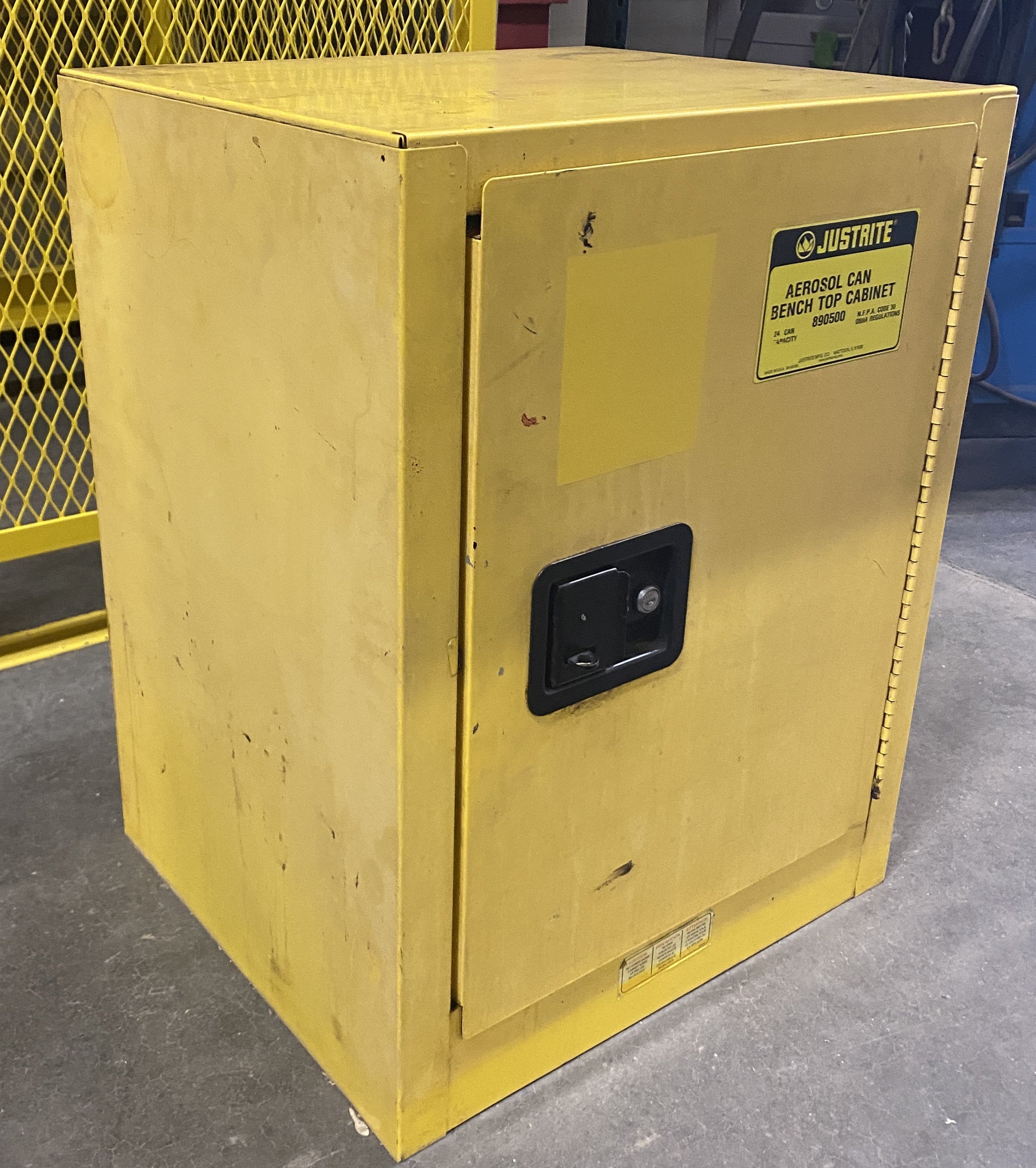 Justrite Aerosol Can Bench Top Cabinet