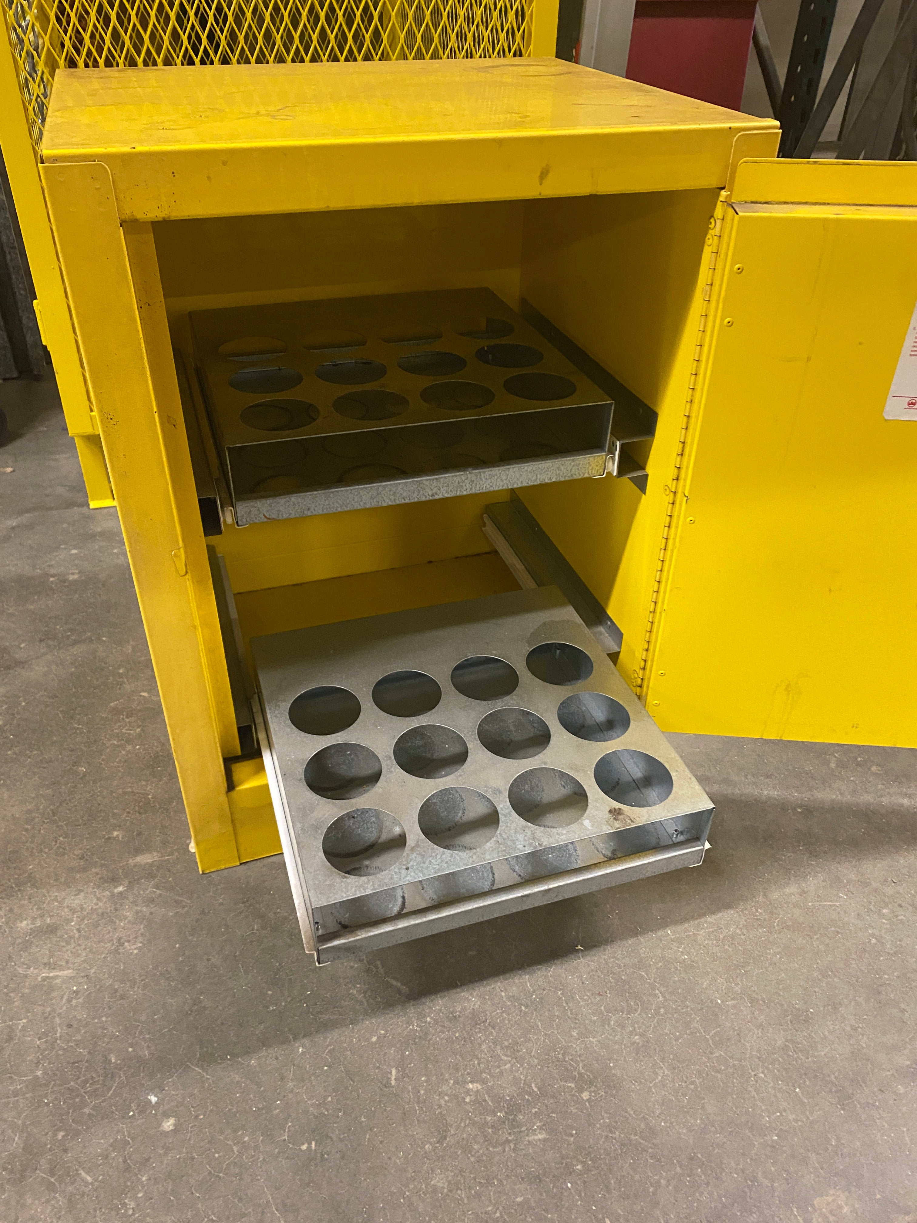 Justrite Aerosol Can Bench Top Cabinet