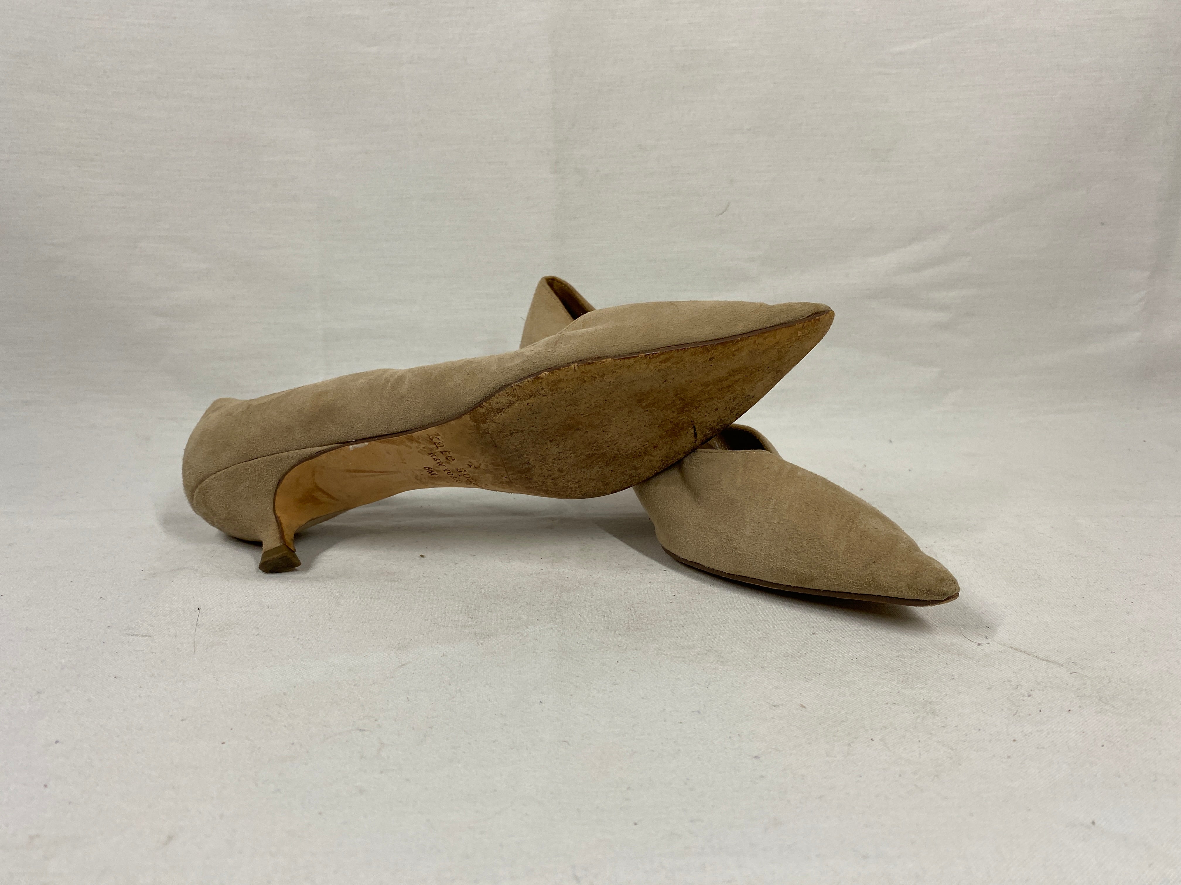 Kate Spade New York Beige Suede Dale Pump Women's Size 6