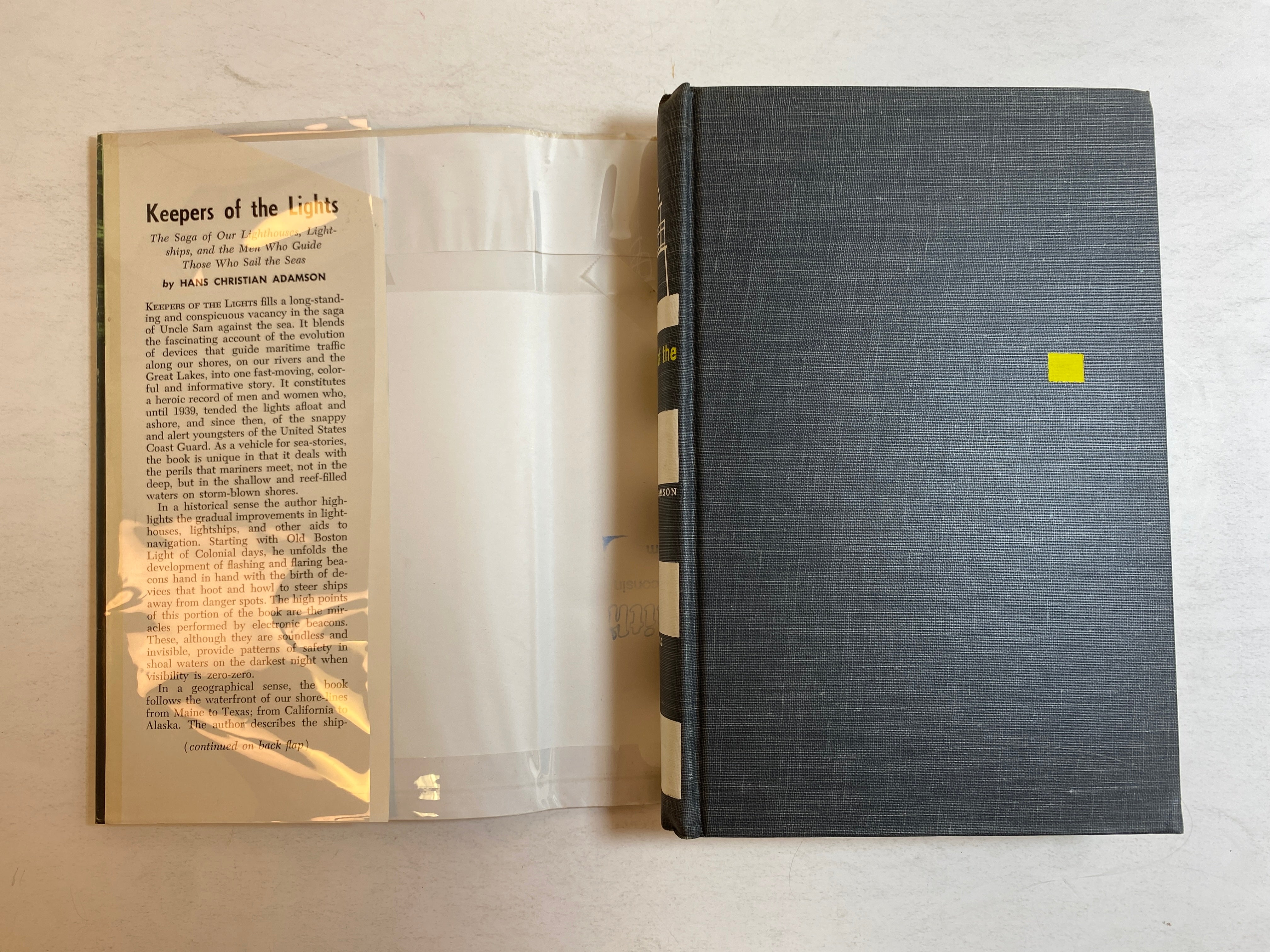 Keepers of the Lights by Adamson 1955 Vintage Lighthouse History HCDJ