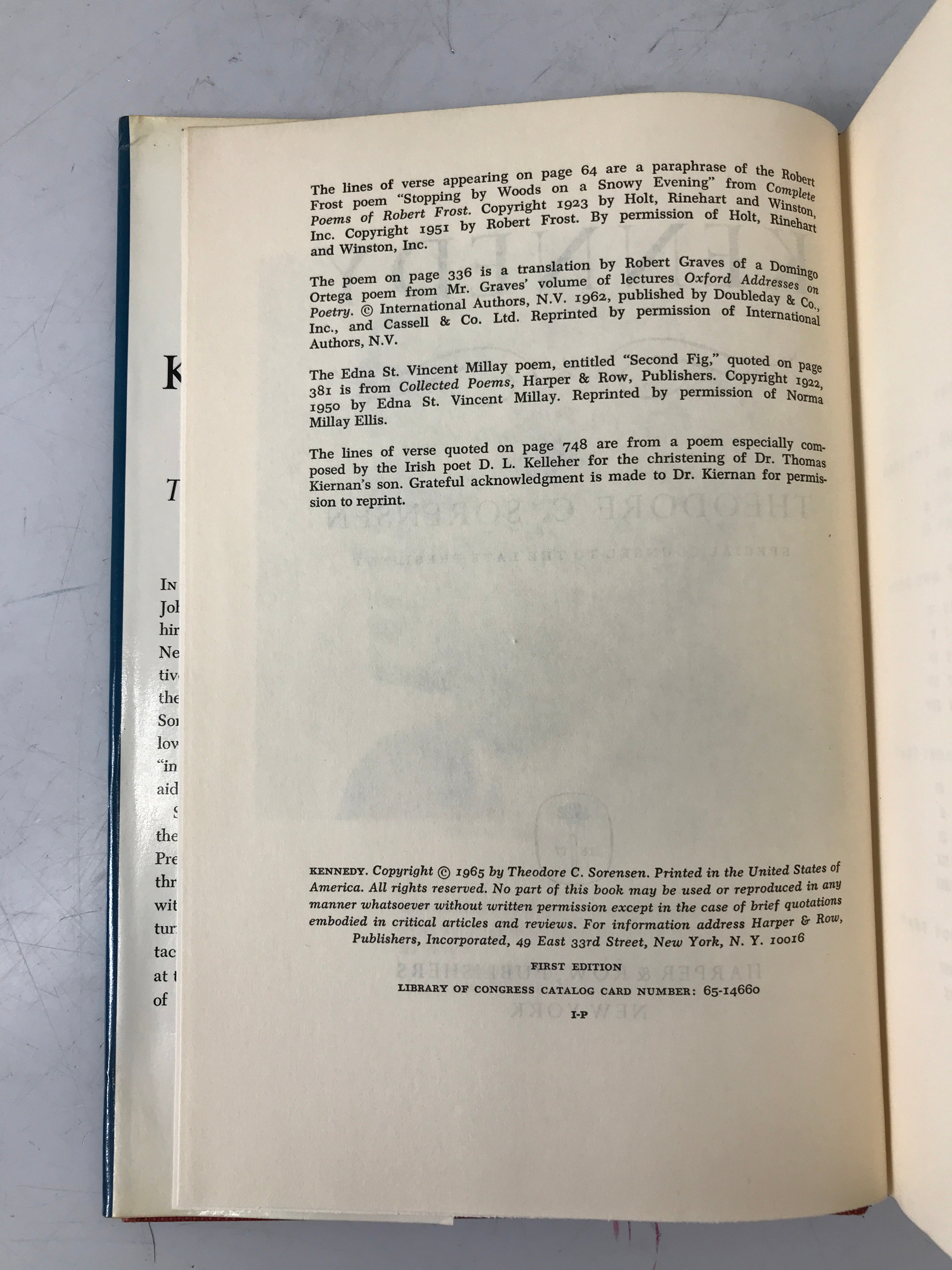 Kennedy by Theodore Sorensen 1965 BCE HC DJ