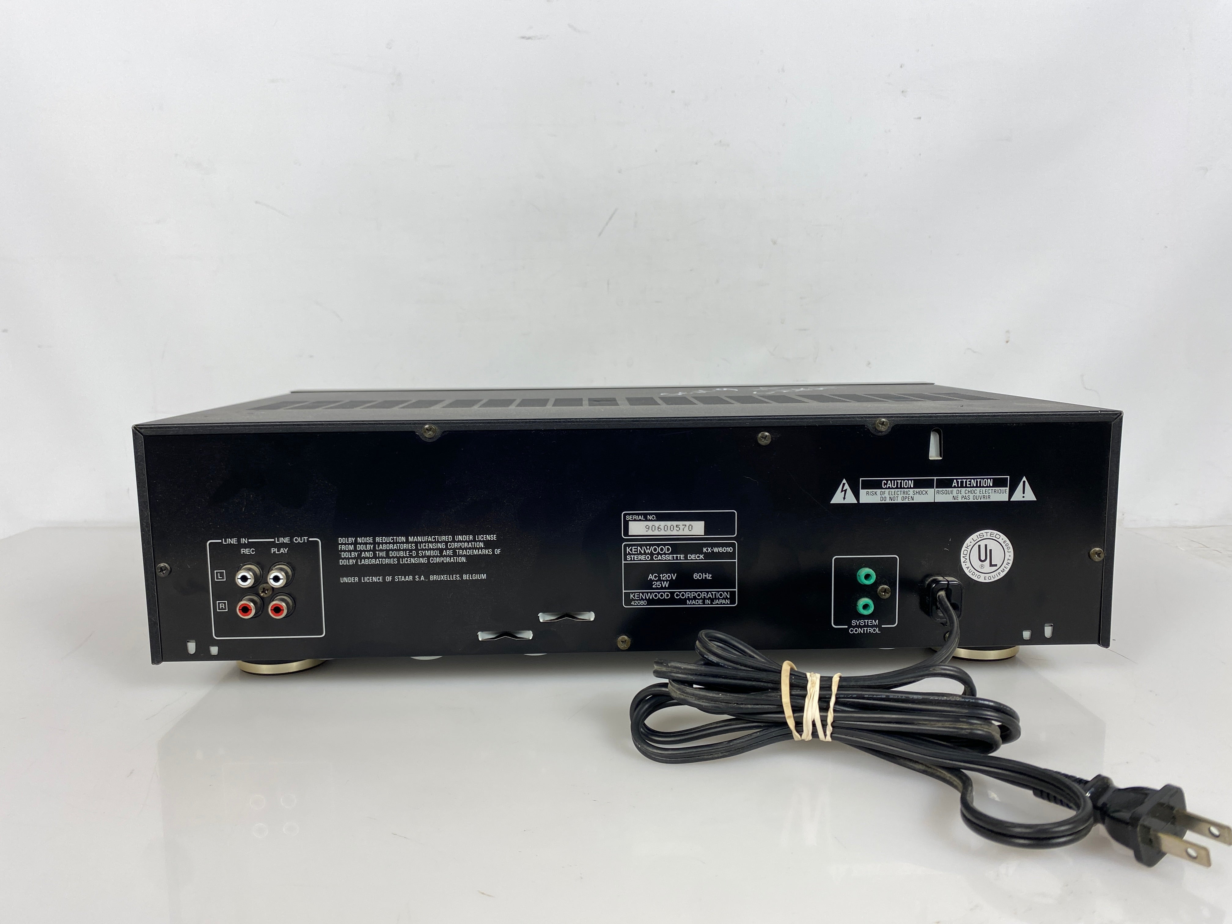 Kenwood KX-W6010 Stereo Double Cassette Deck Player Recorder