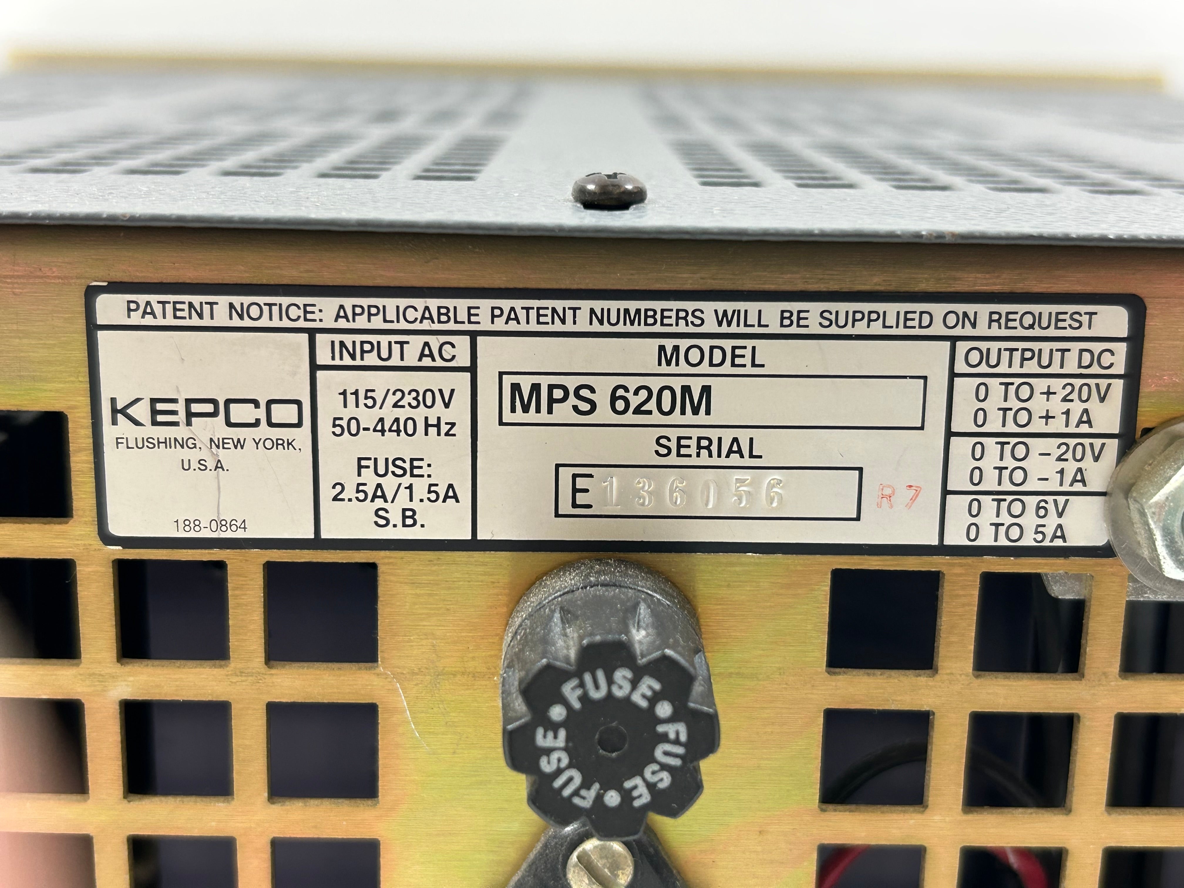 Kepco MPS 620M Multiple Output DC Power Supply *Untested*