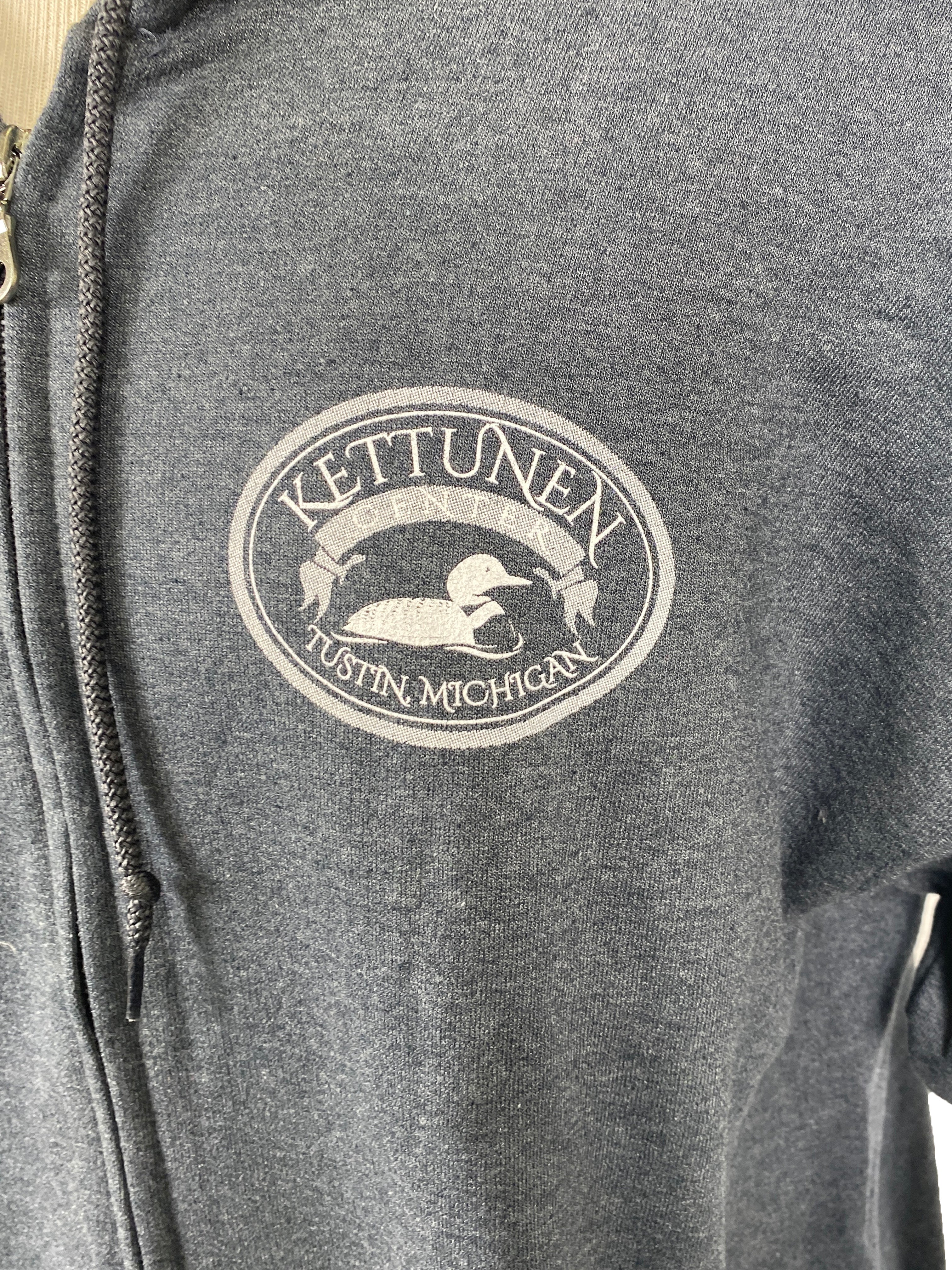 Kettunen Center Dark Gray Loon Zip Up Size Small