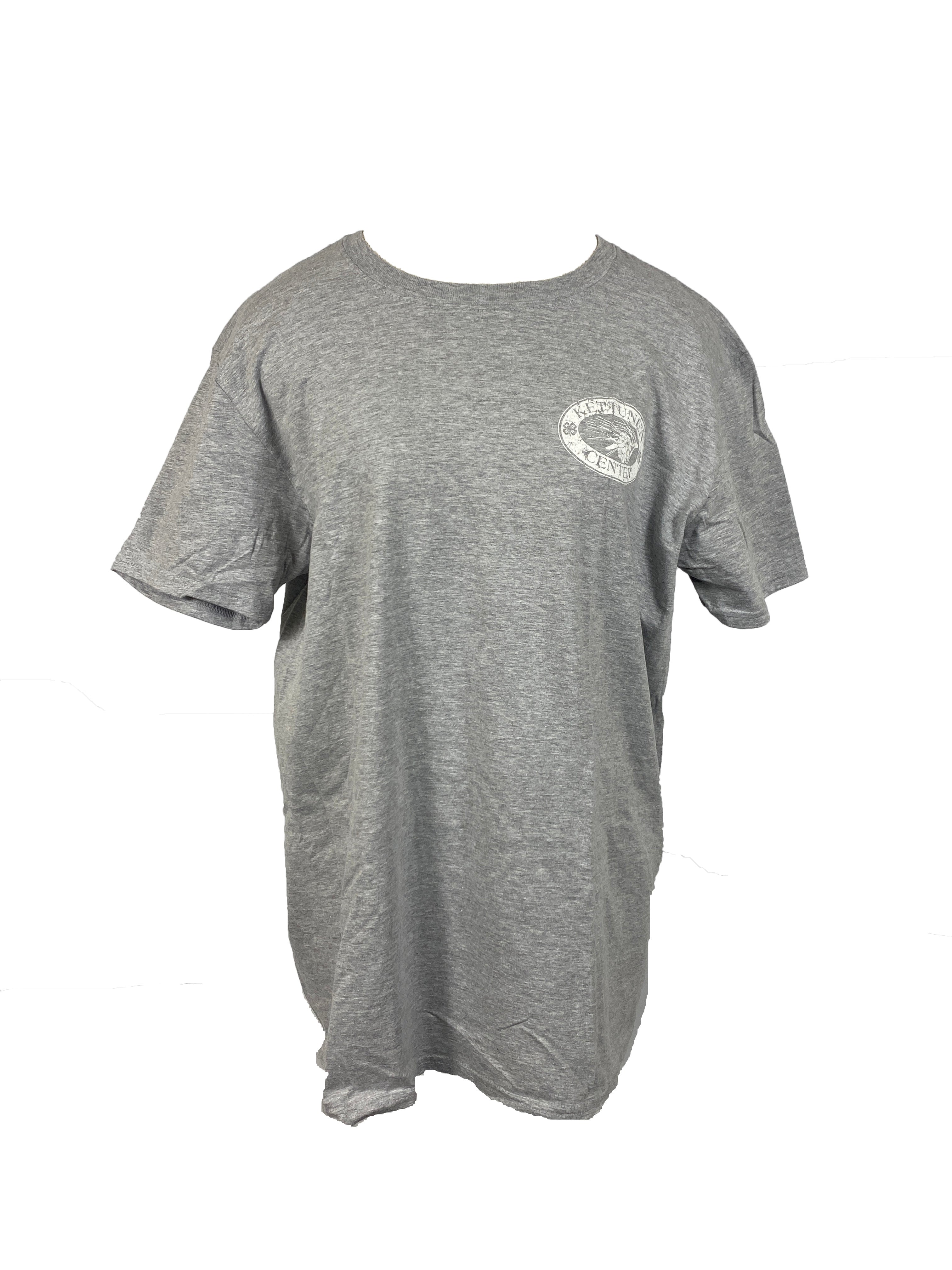 Kettunen Center Heather Gray Pine Cone T-Shirt Size Medium